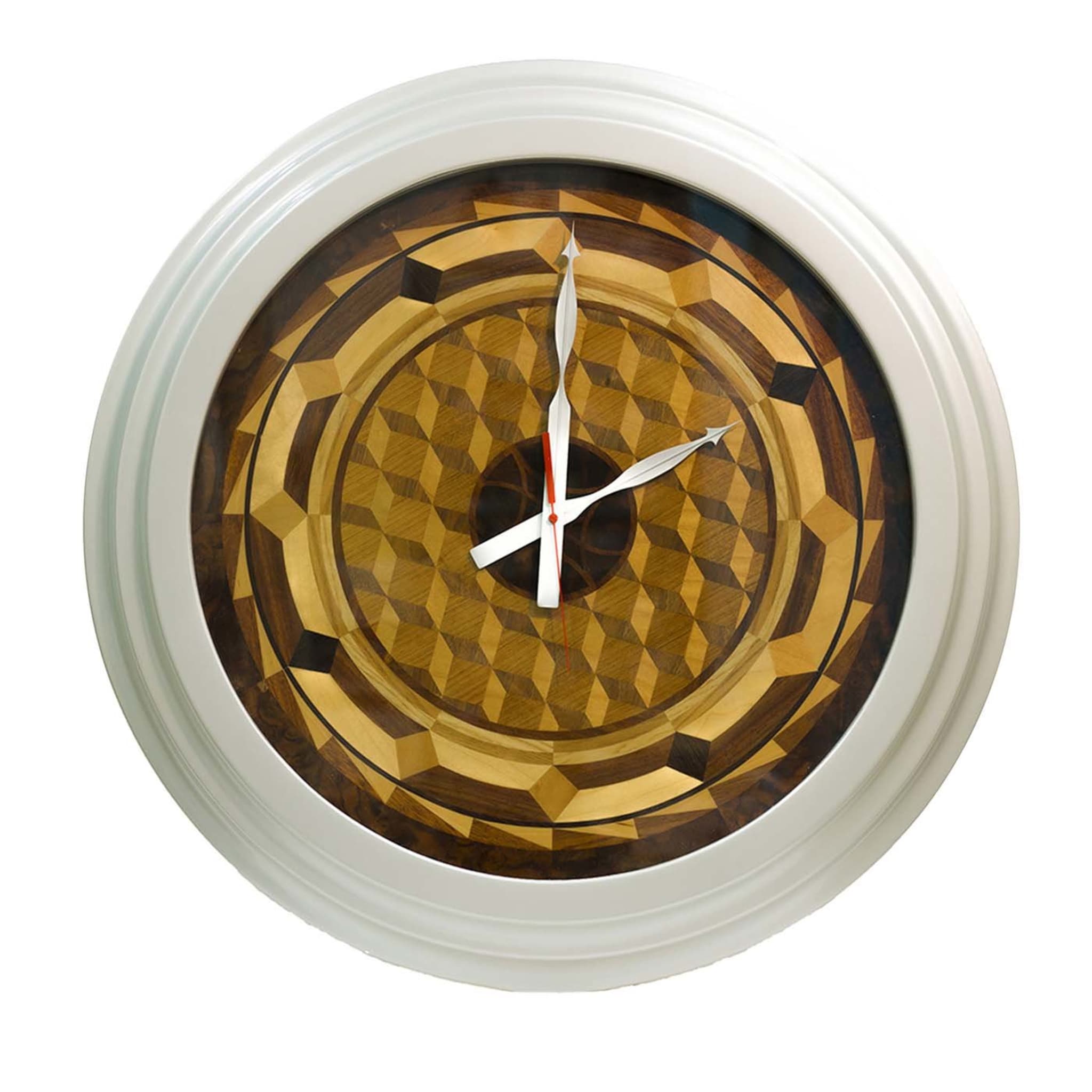 Inlaid Ode to Cubism Wall Clock - Main view