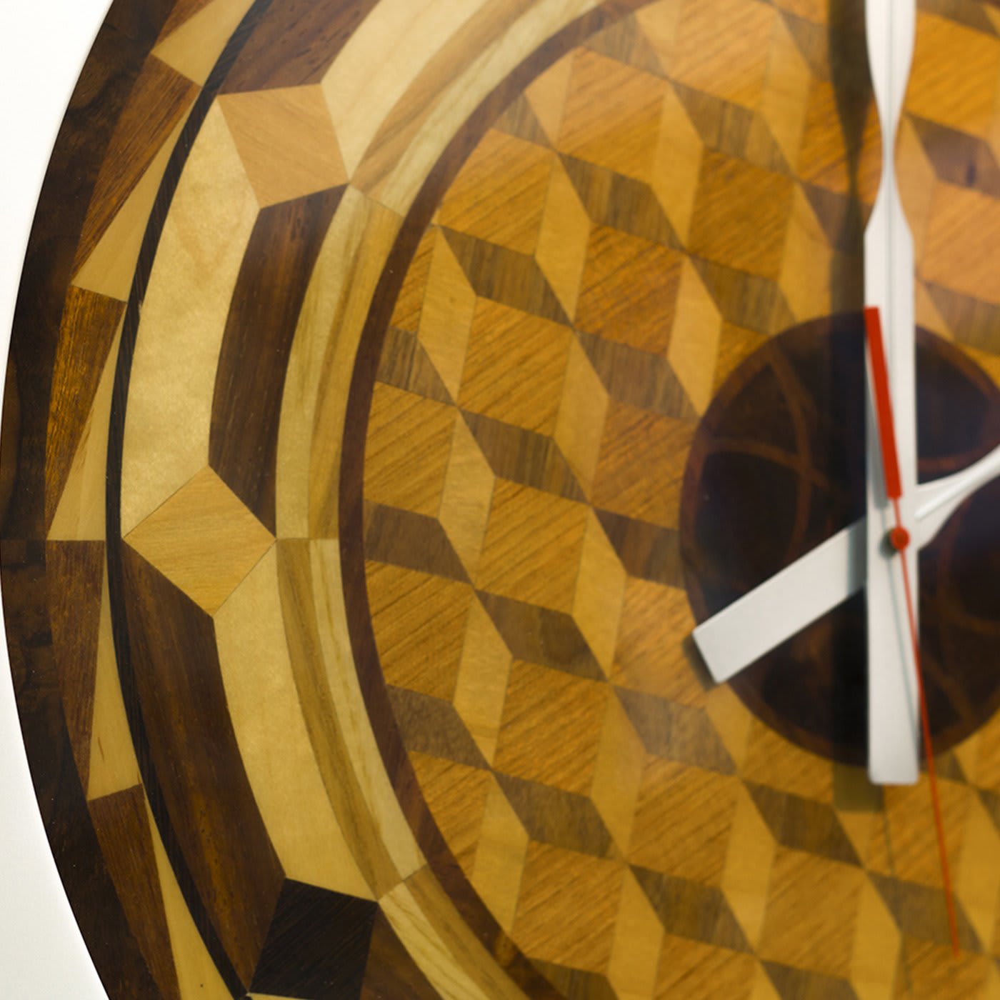 Inlaid Ode to Cubism Wall Clock - Giovanni Morelli