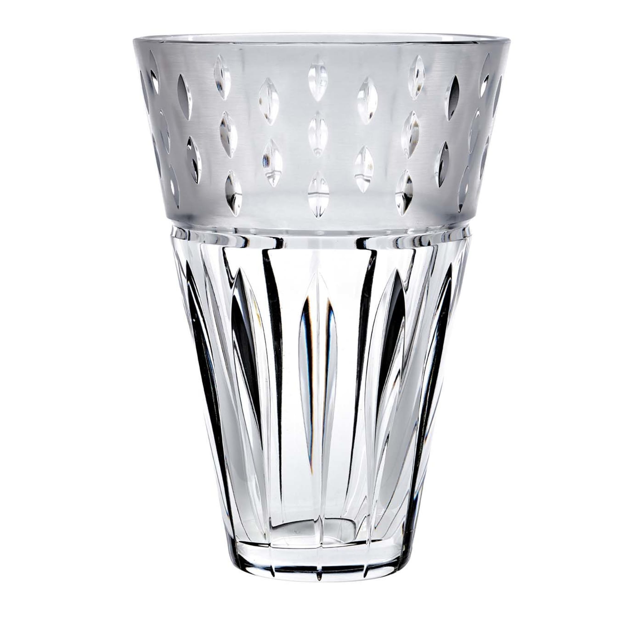 Isadora 764 Top Frosted Conical Vase - Main view