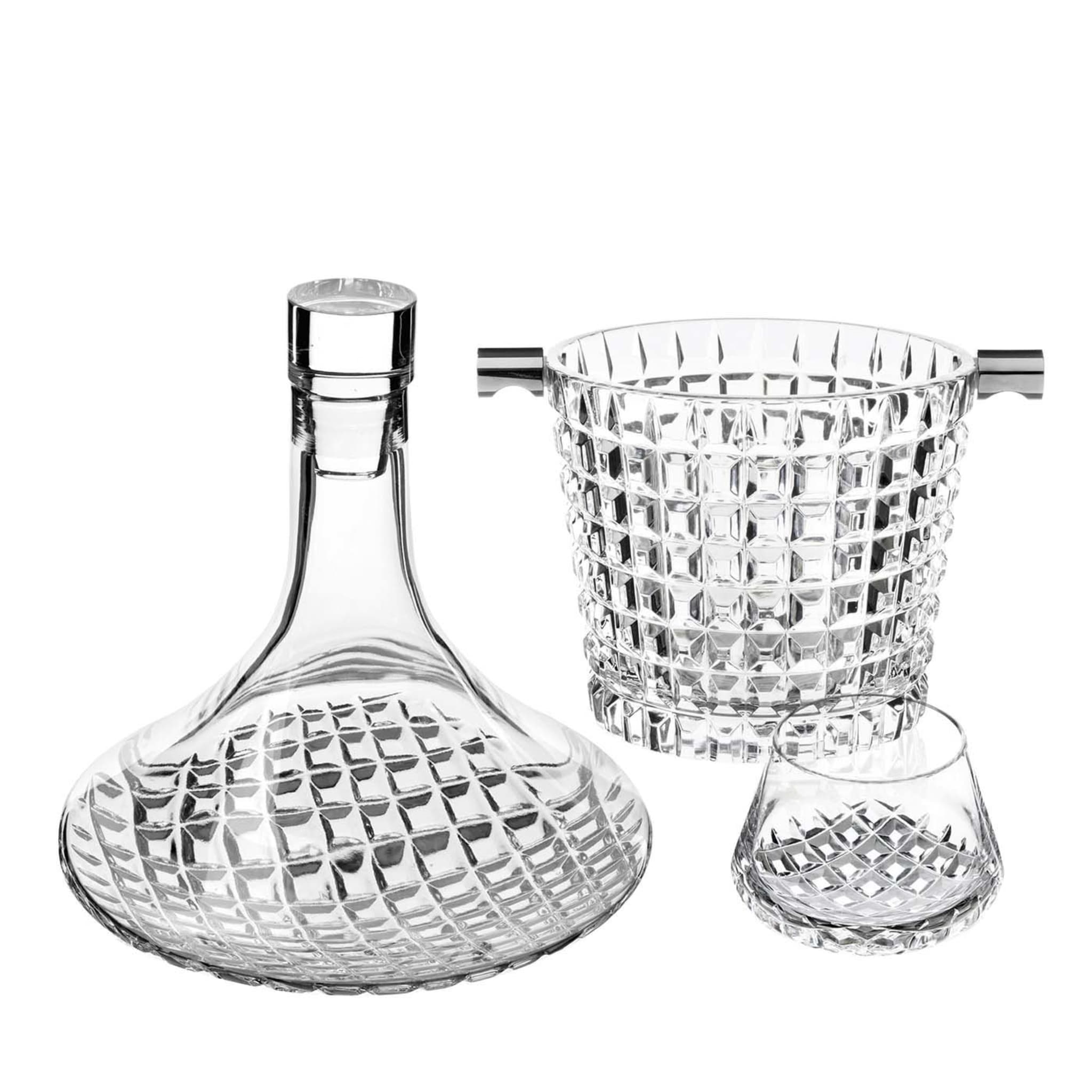 Luxé Set of 2 Brandy Glasses, Brandy Cruise Decanter and Ice Bucket - Main view