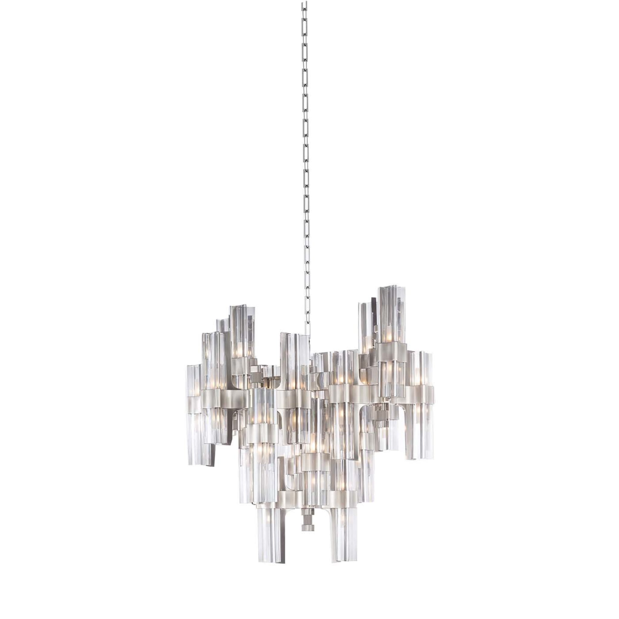 Eterea Chandelier Smoke Gray Crystal by Emanuela Benedetti - Main view