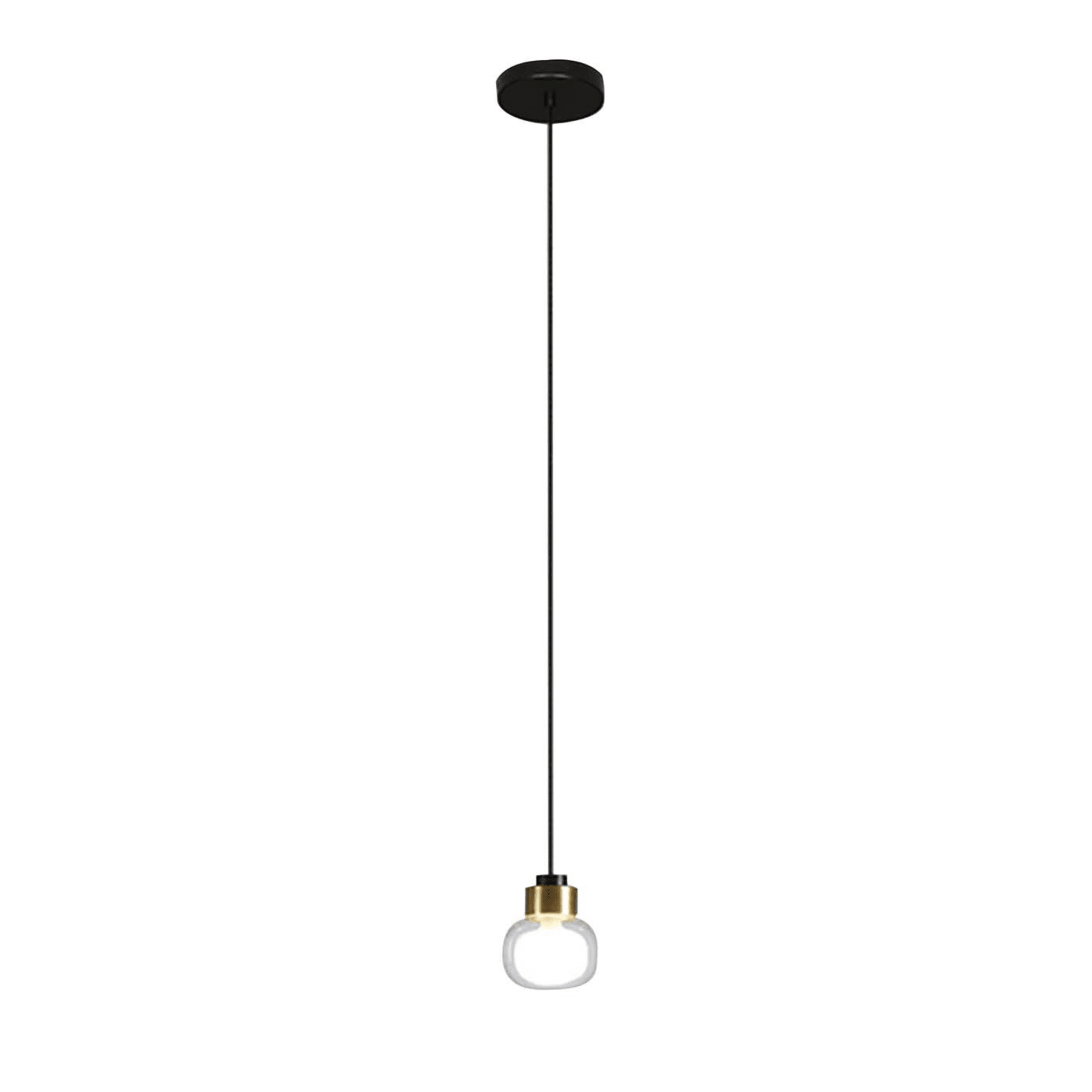 Lampe à suspension en verre transparent Nabila de Corrado Dotti - Vue principale