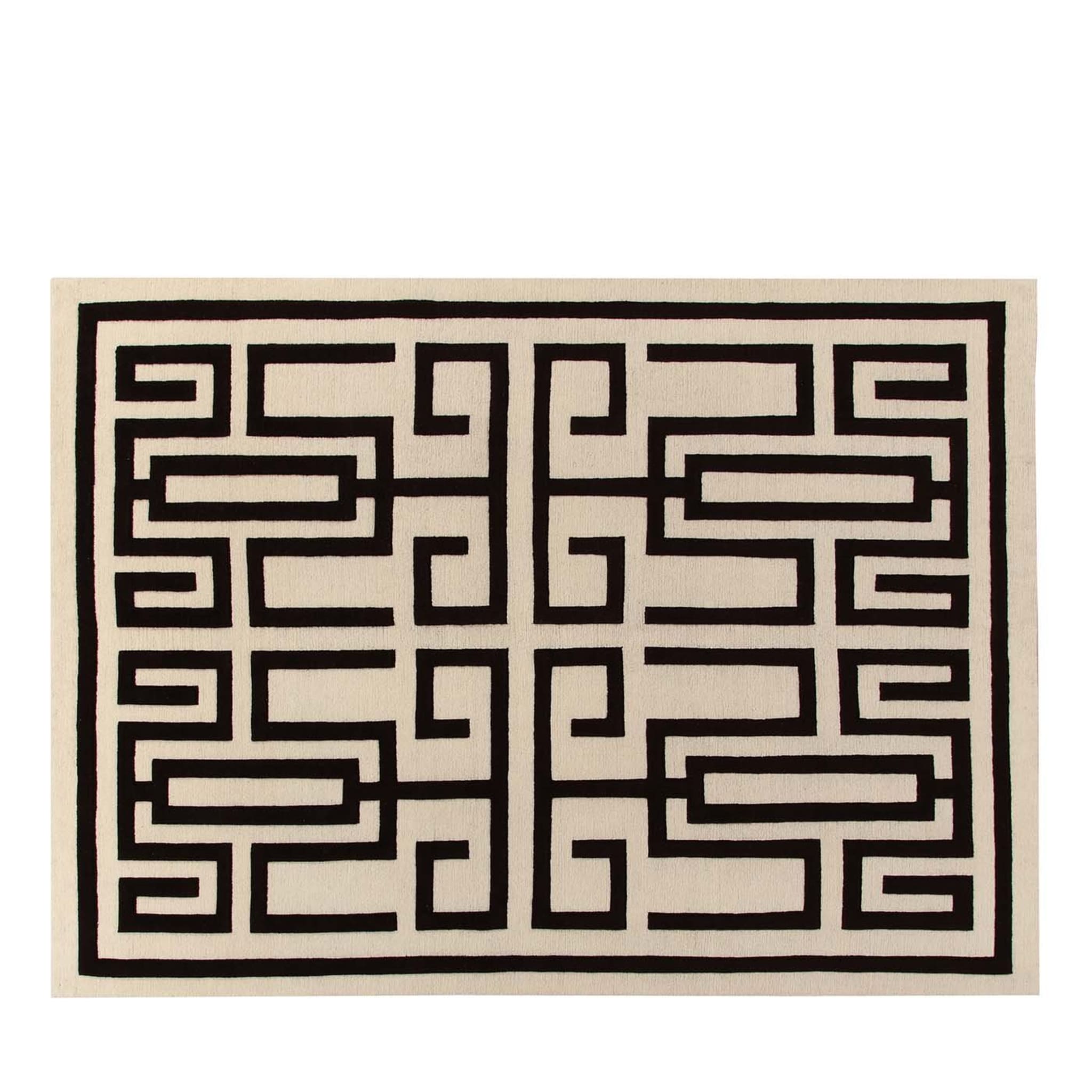 Tapis noir Labirinto de Gio Ponti - Vue principale