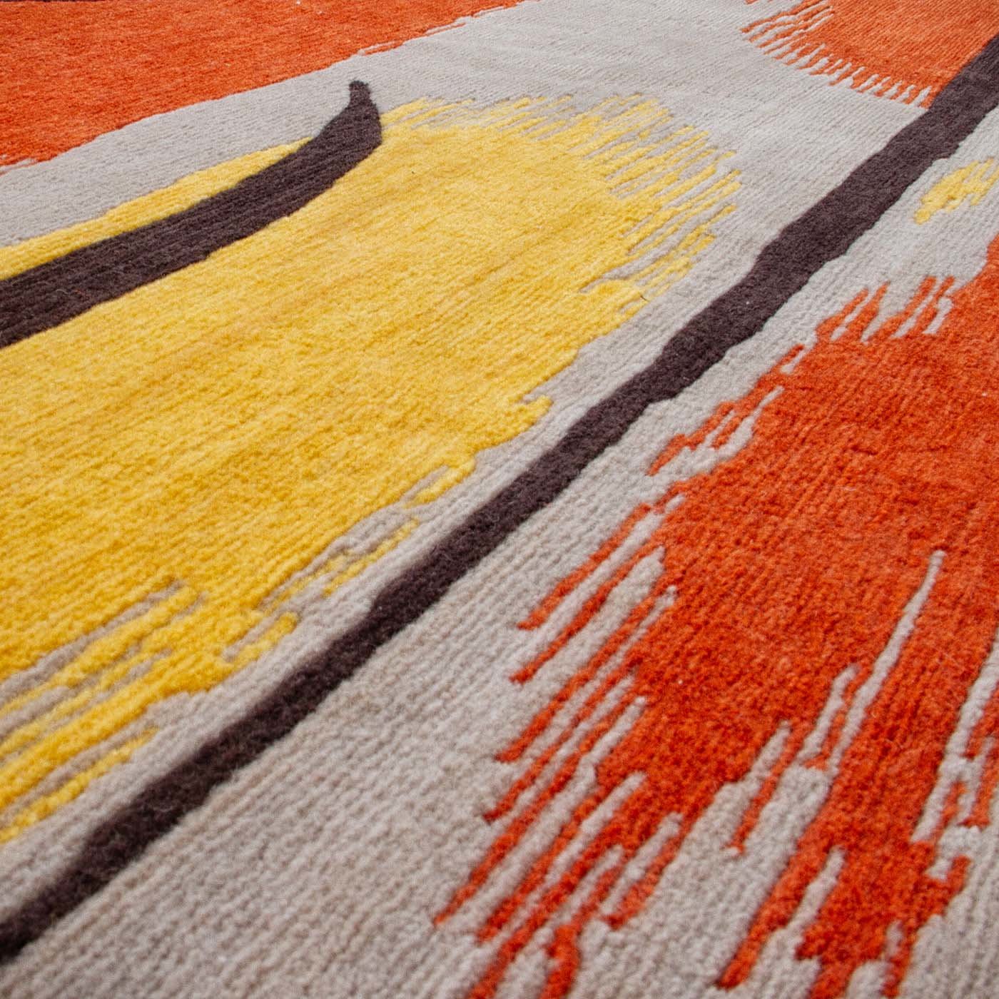 Danza Semi Worsted Wool Carpet by René Gruau