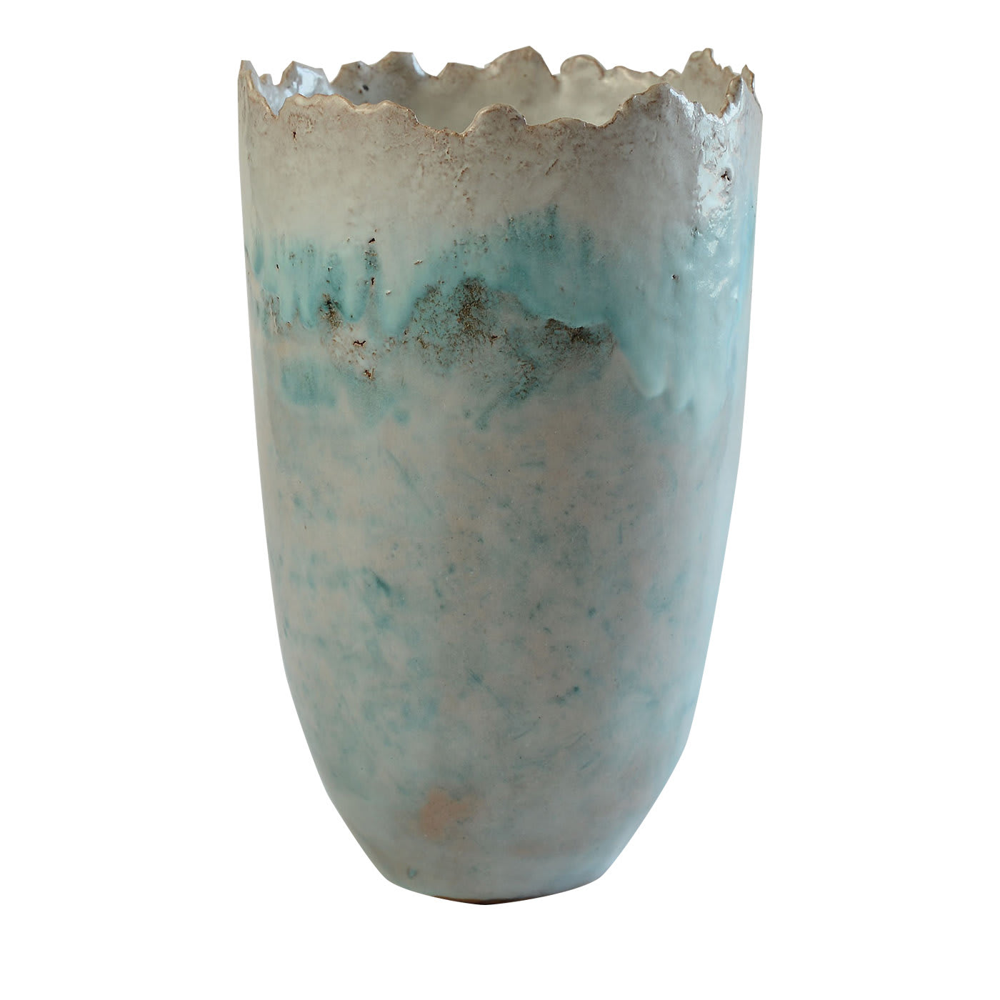 Large Sea-Foam Vase - Wanda Fiscina
