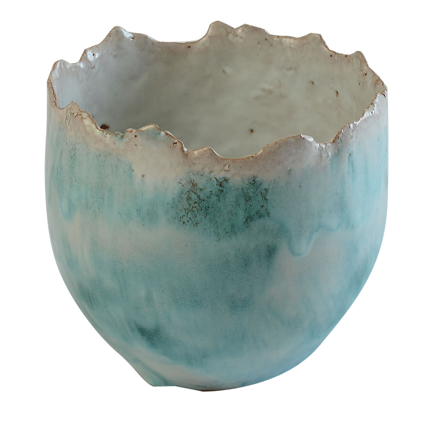 Medium Sea-Foam Vase  - Wanda Fiscina