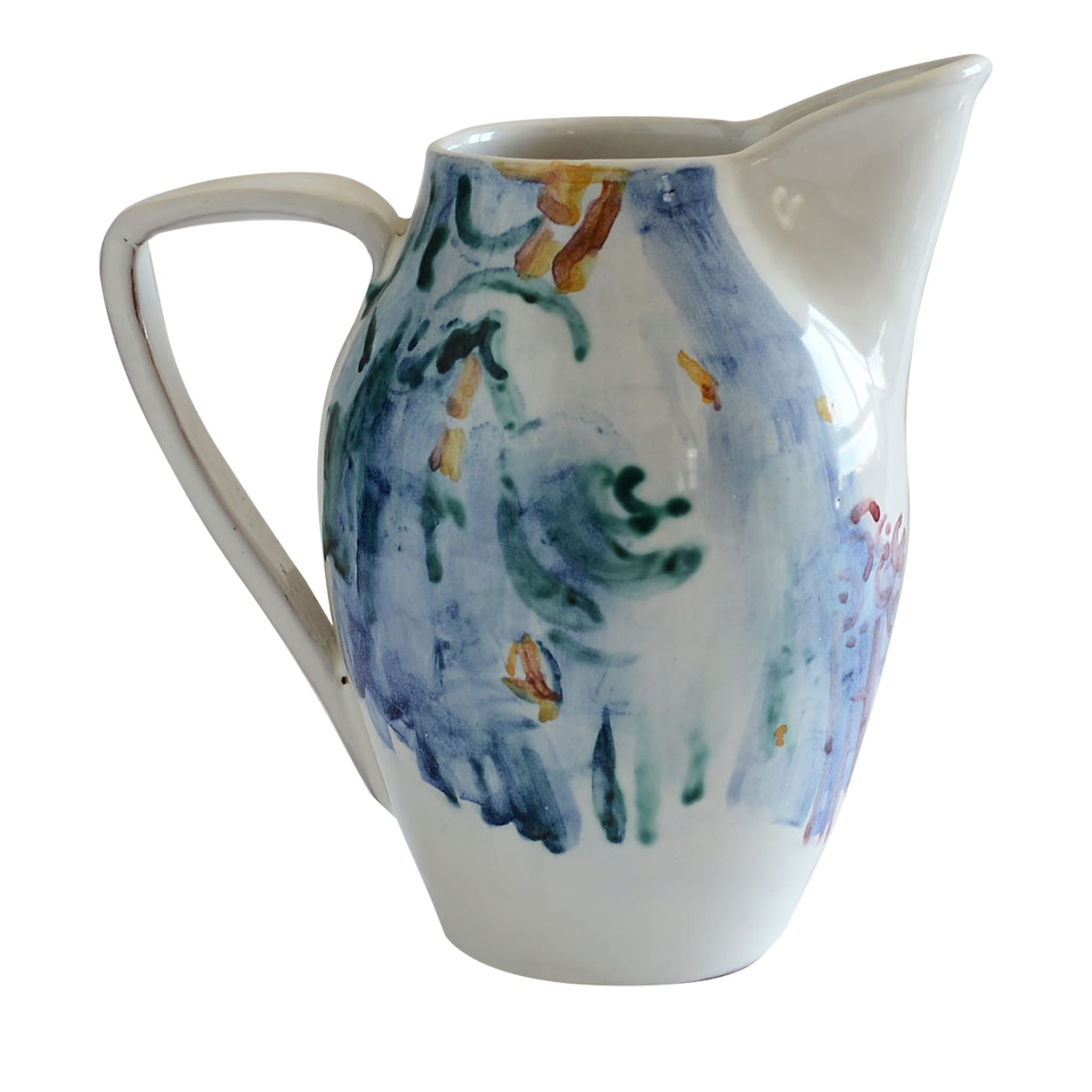 Blue Green and Yellow Pitcher  - Main view