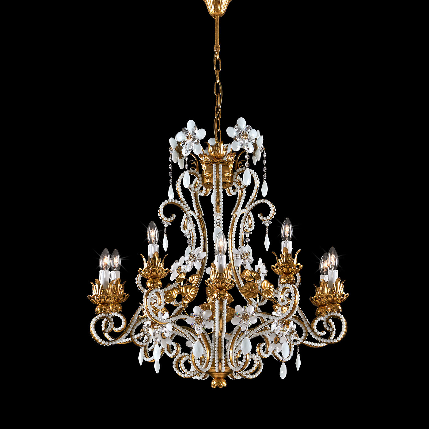 1458 10-Lights Metal Chandelier Epoca Lampadari | Artemest