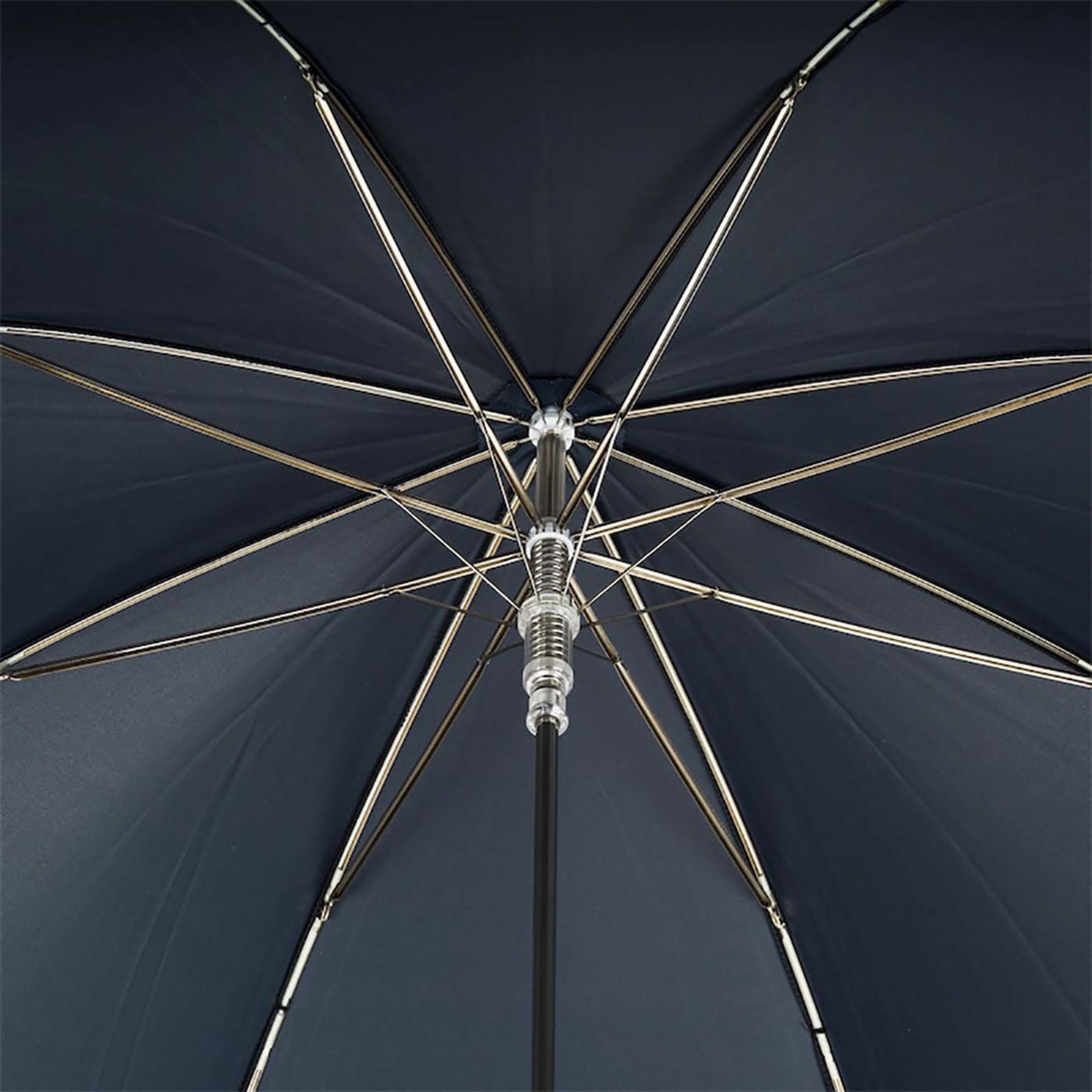 Navy Umbrella with Silver Eagle Handle - Alternative view 3