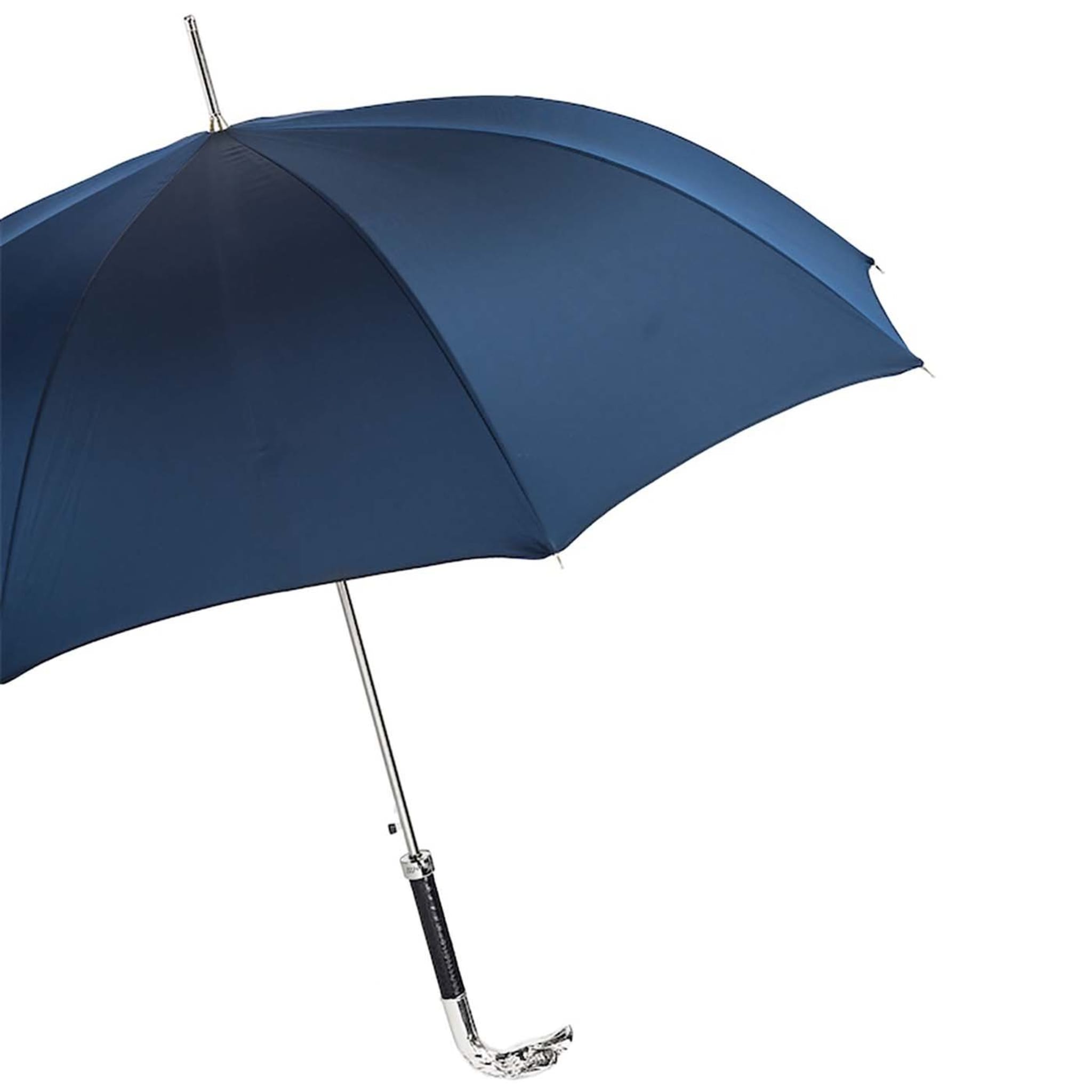 Navy Umbrella with Silver Eagle Handle - Alternative view 5