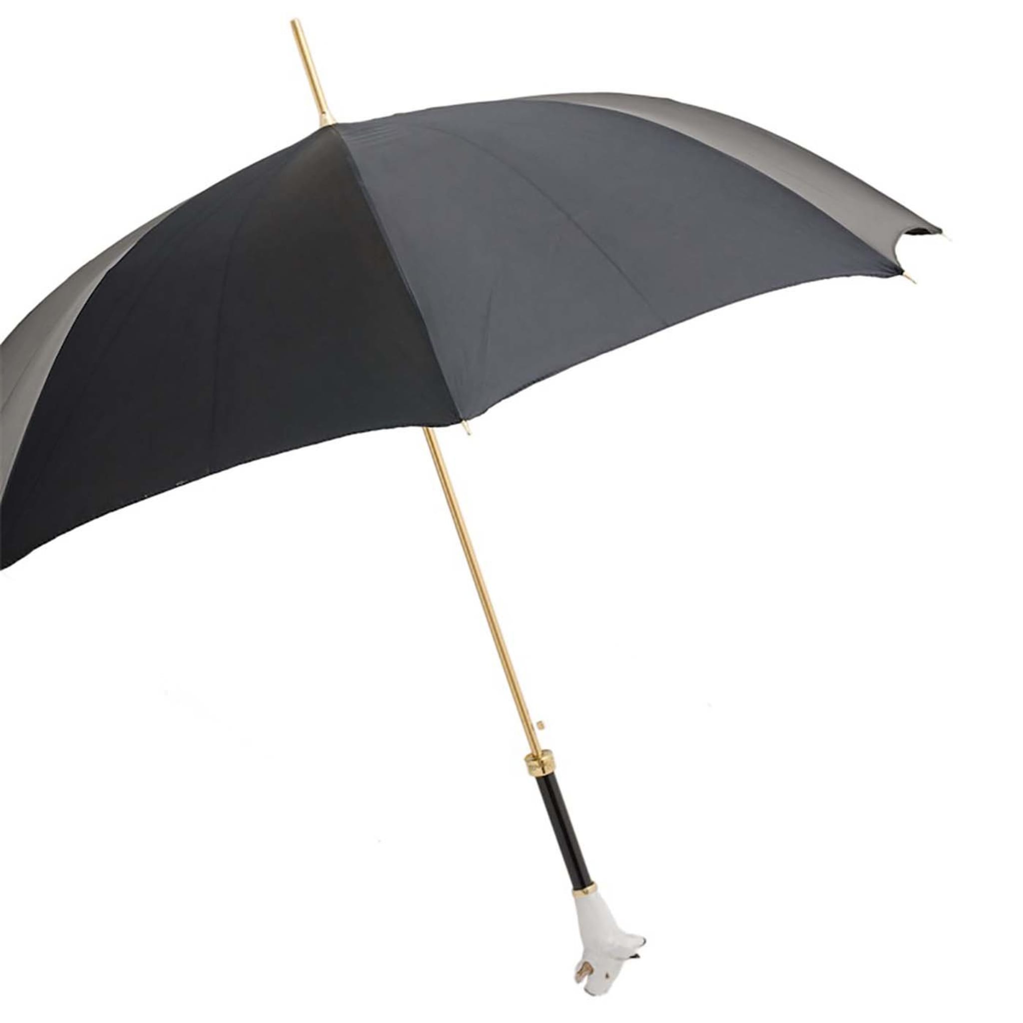 Black Umbrella with Bull Terrier Handle - Alternative view 5