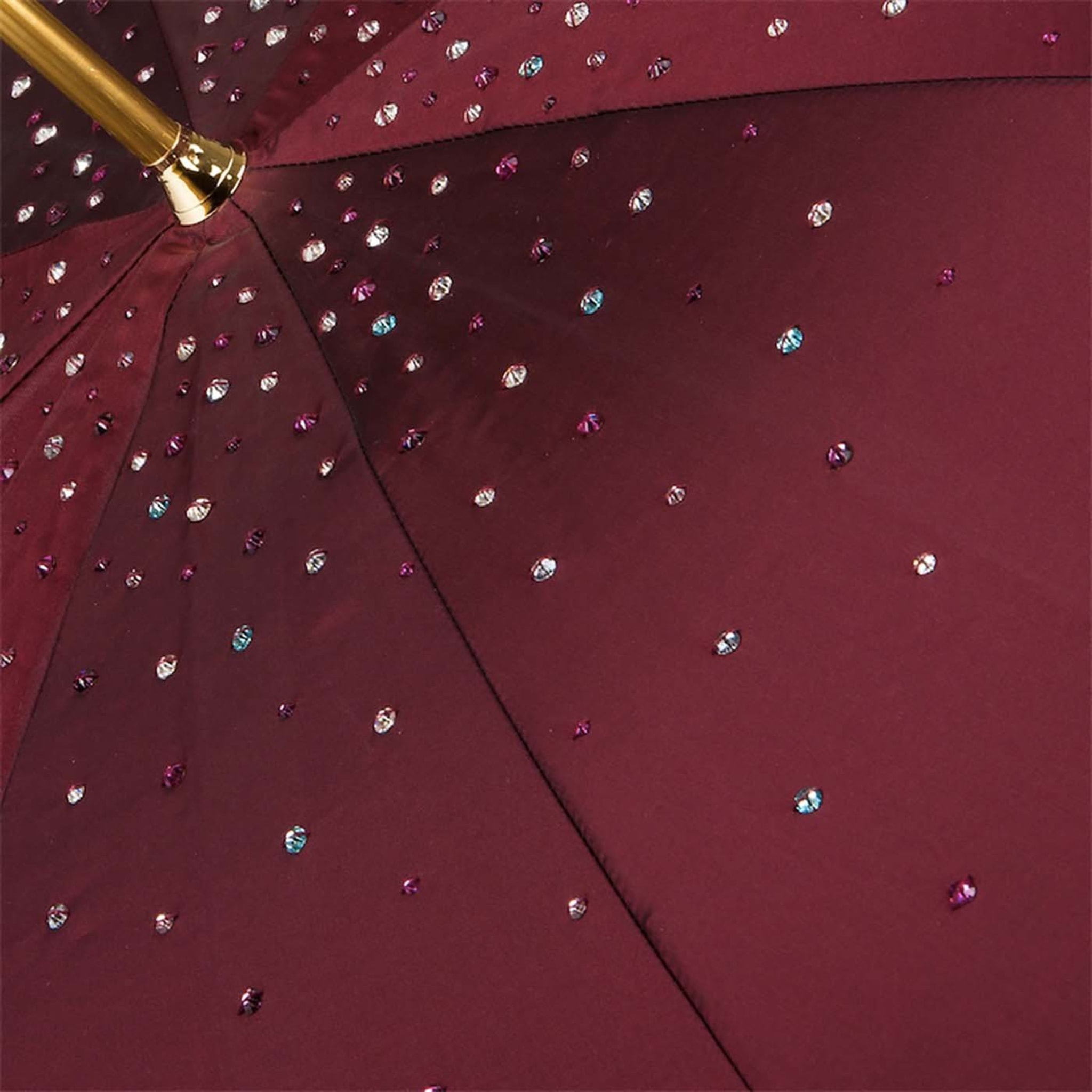 Burgundy and Brass Swarovski® Umbrella - Alternative view 4