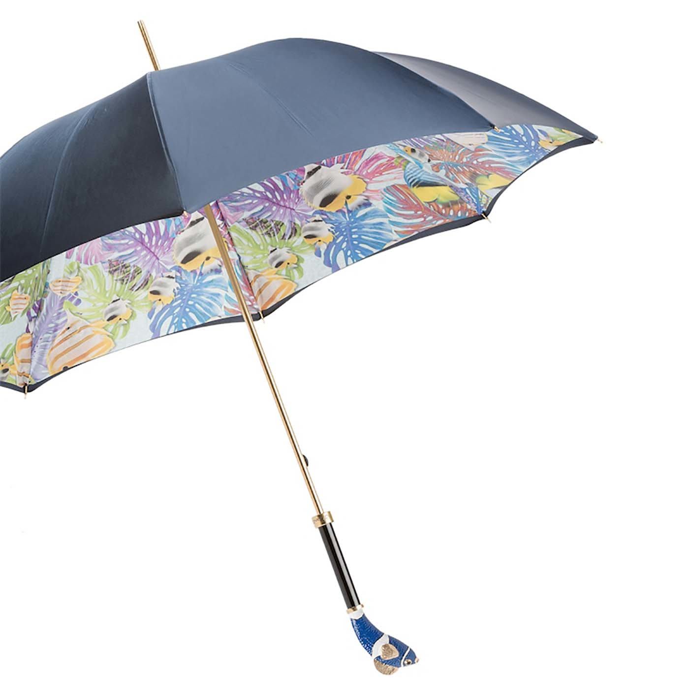 Blue Umbrella with Nemo Fish Handle - Pasotti
