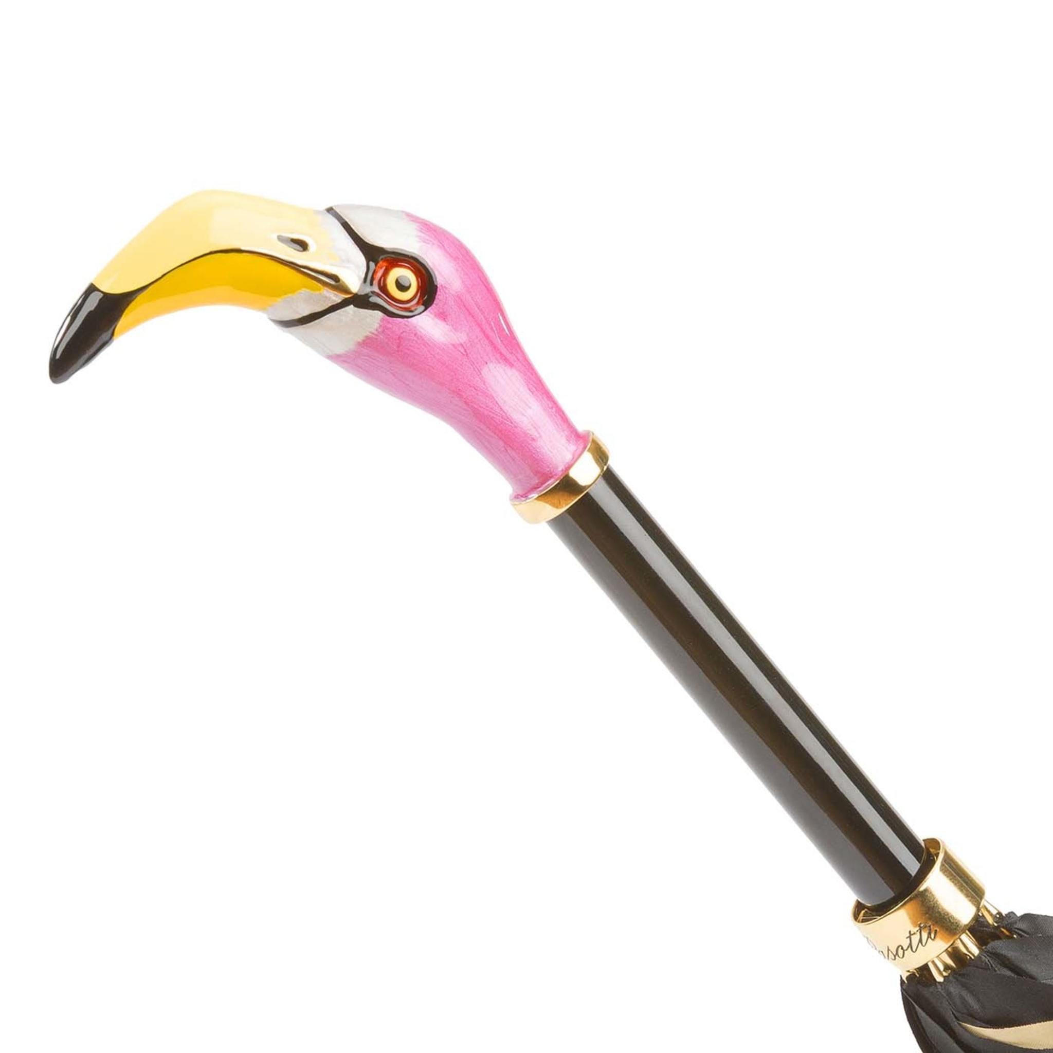 Black Umbrella with Flamingo Handle - Alternative view 3