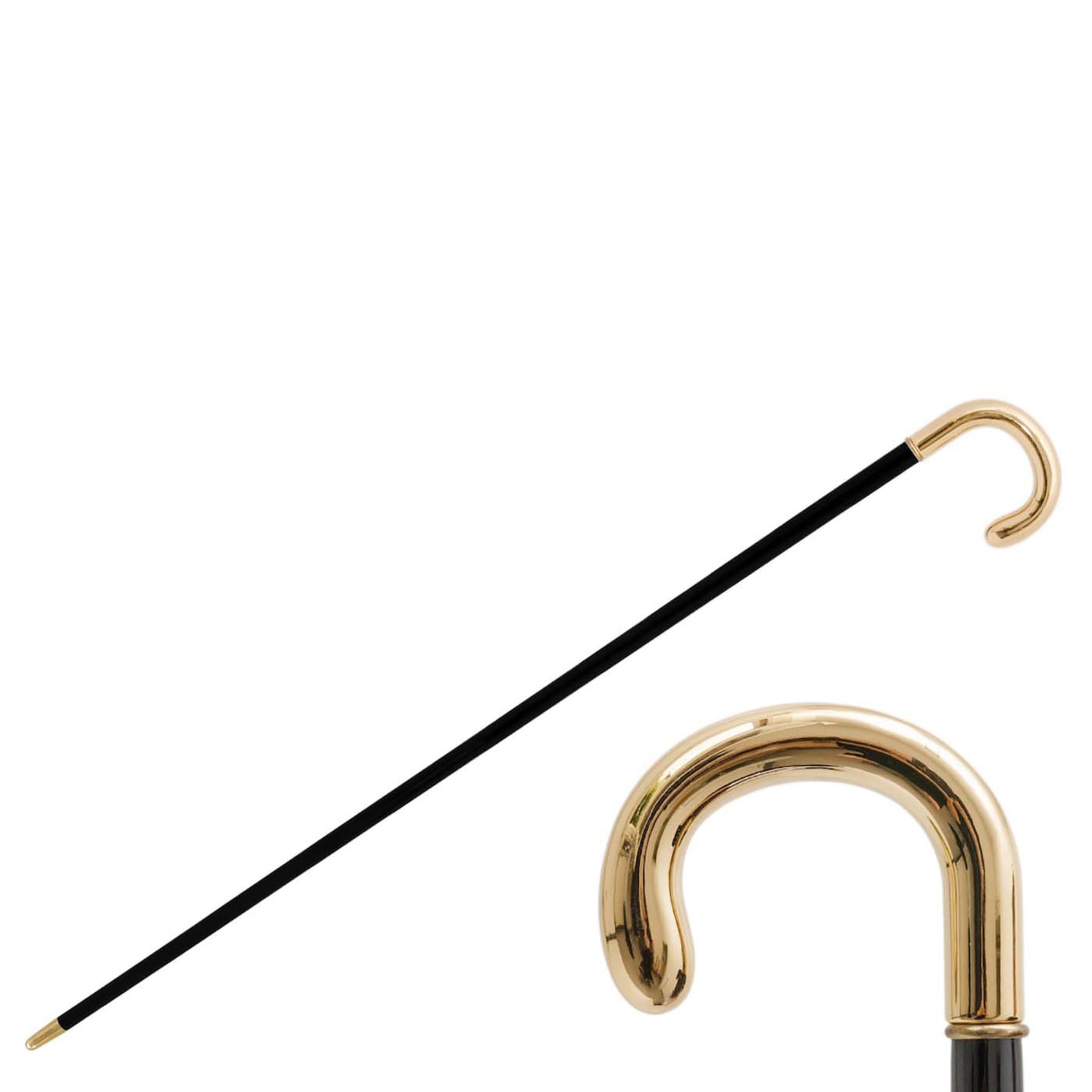 Pasotti Golden Brass Engraved Spiral Luxury Walking Cane