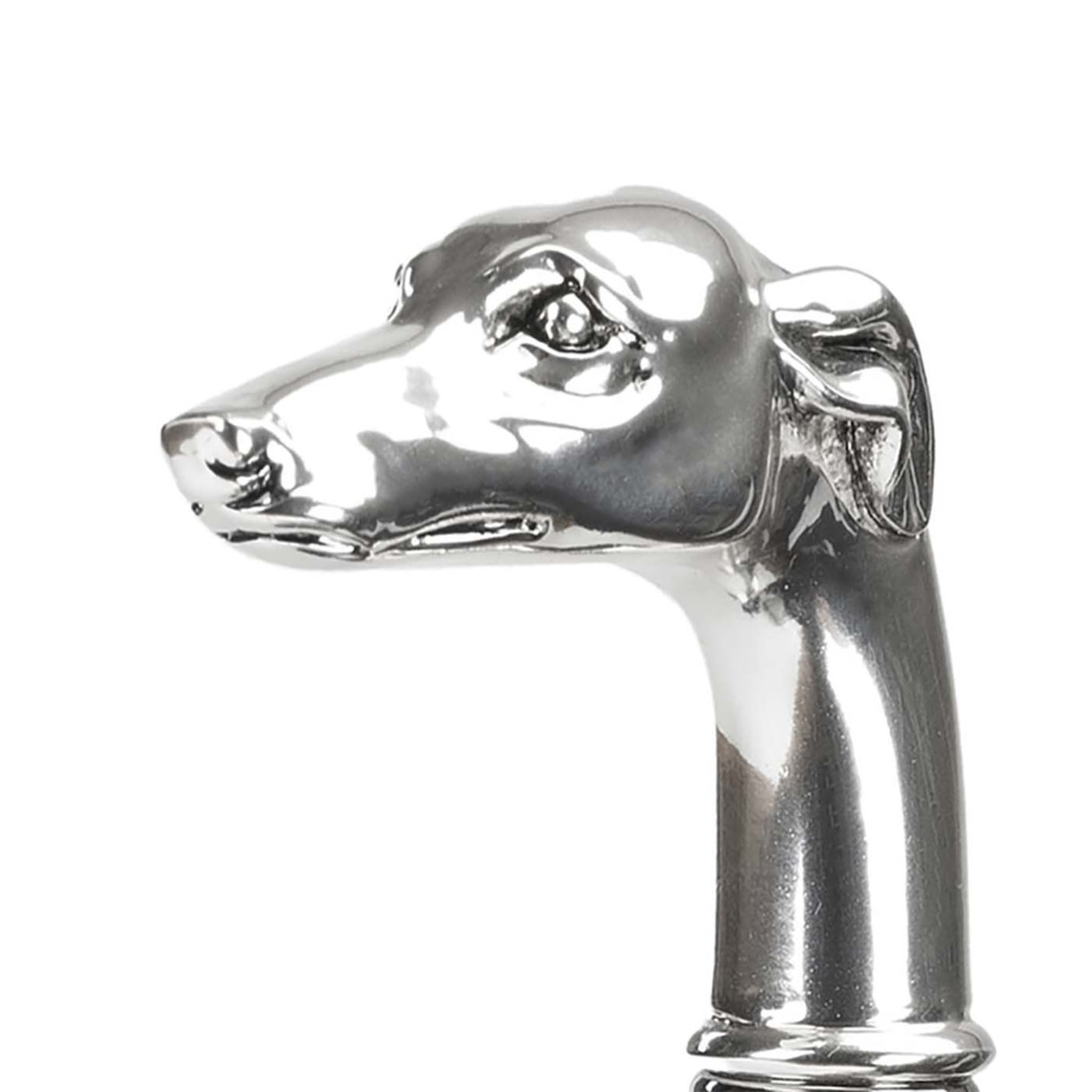 Silver Greyhound Head Cane - Alternative view 4