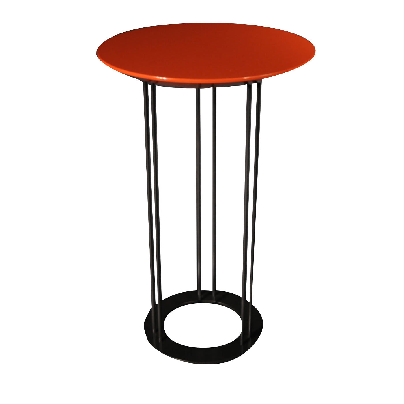Aureola Red Tall Side Table - Garbarino Collections
