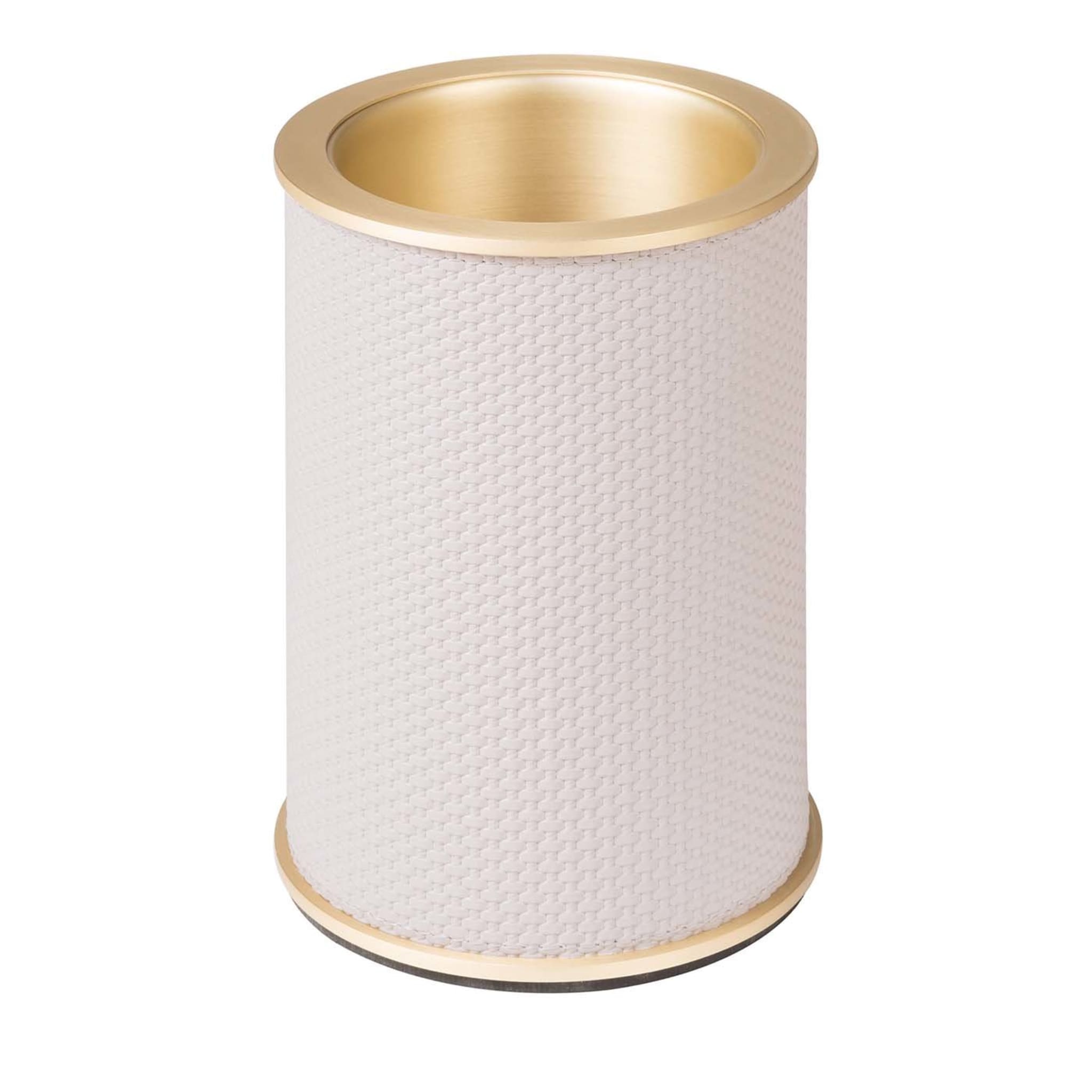 Positano White and Gold Bottle Cooler - Main view