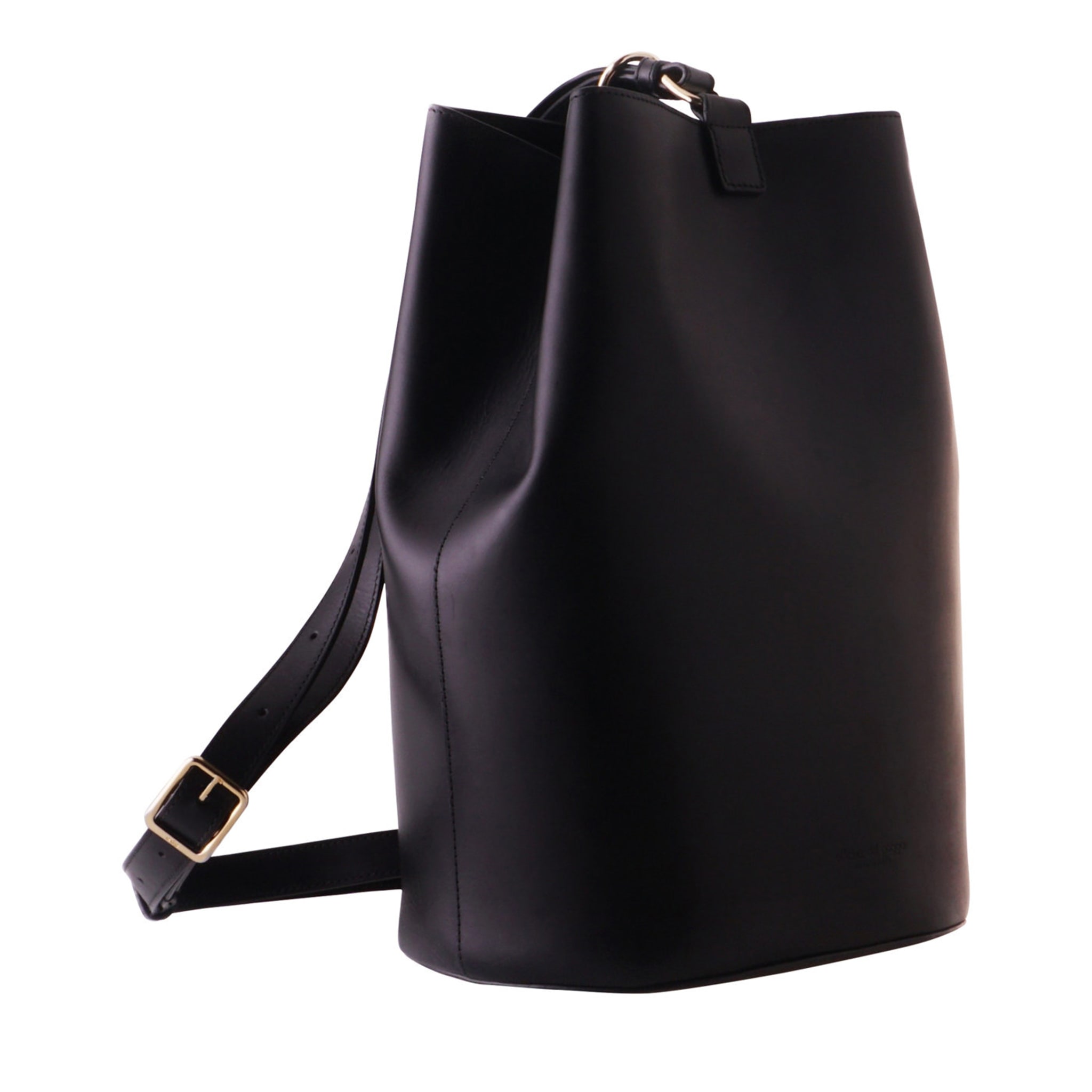 Medium Black Leather Sling Bag  - Main view