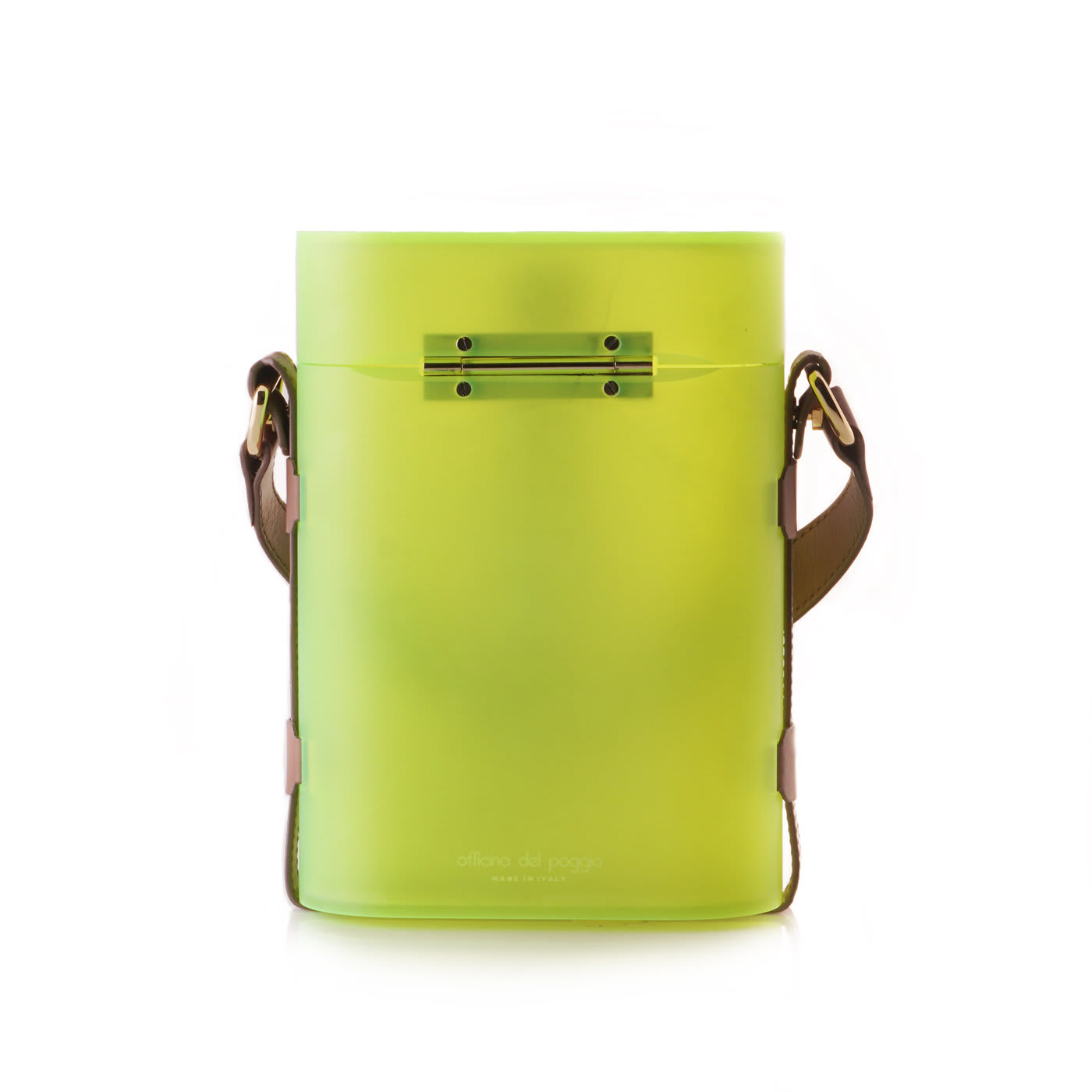 Fluorescent Lime Mini Safari Bag - Officina Del Poggio