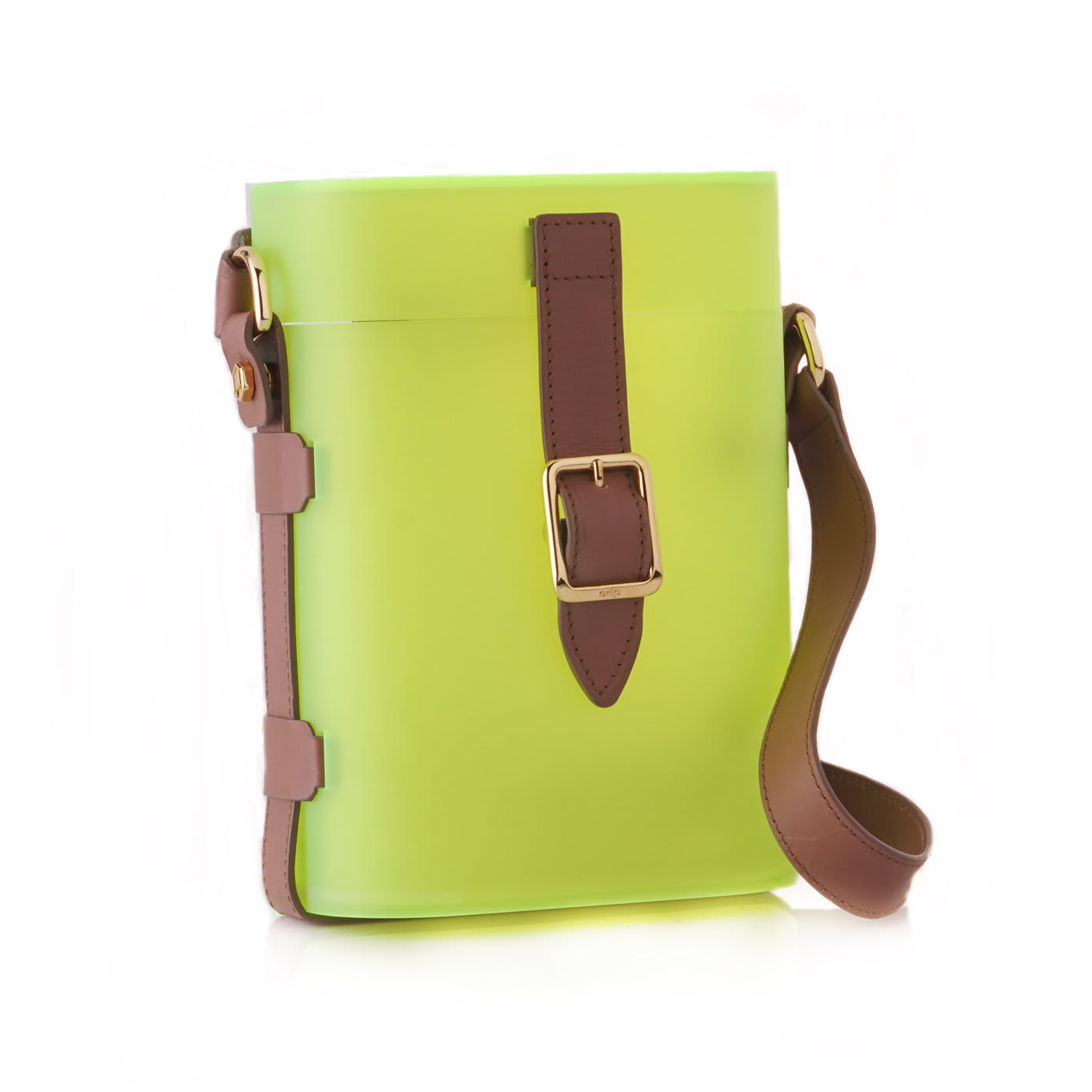 Fluorescent Lime Mini Safari Bag - Officina Del Poggio