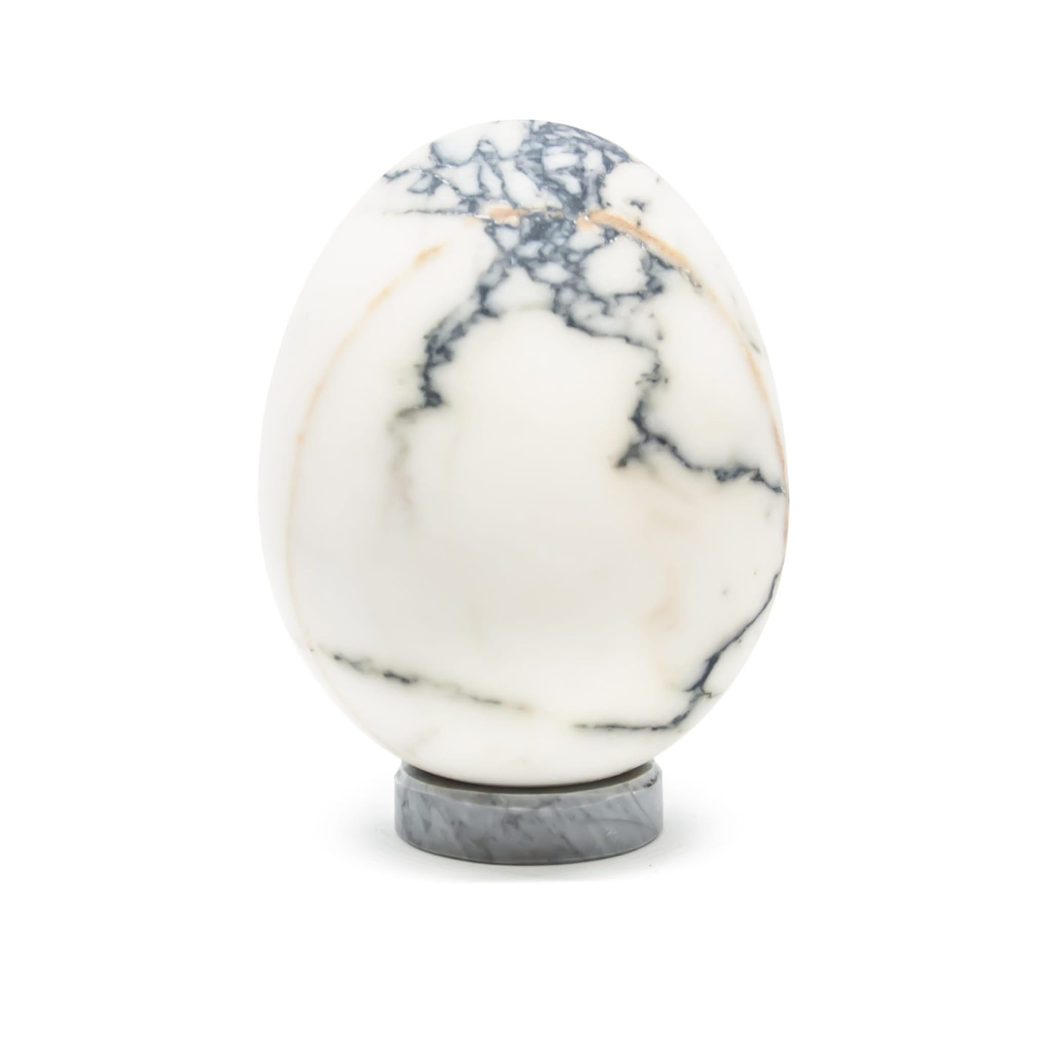 Medium-Sized Paonazzo Marble Egg - Alternative view 1