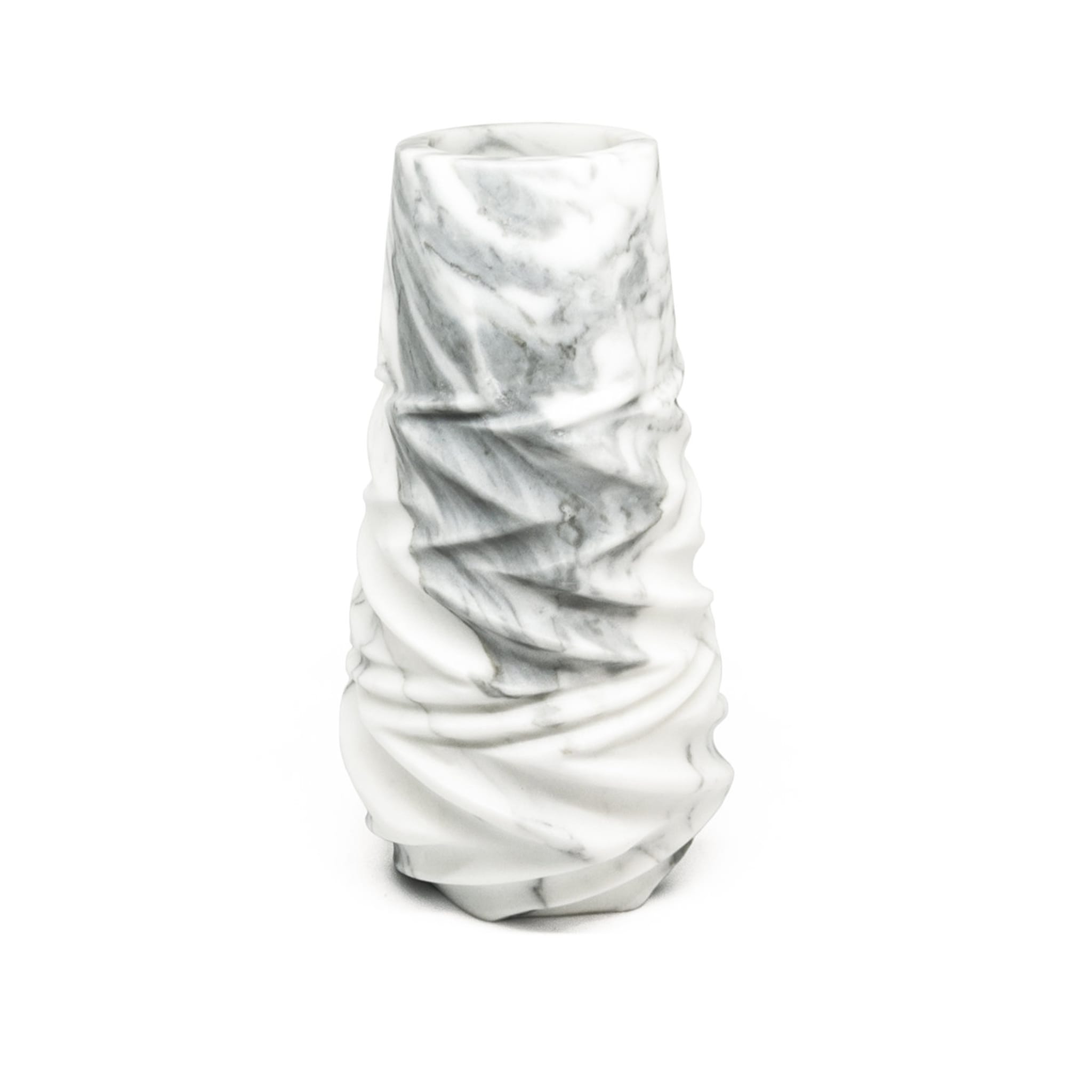 Rock Vase in Arabescato Marble by Jacopo Simonetti - Alternative view 1