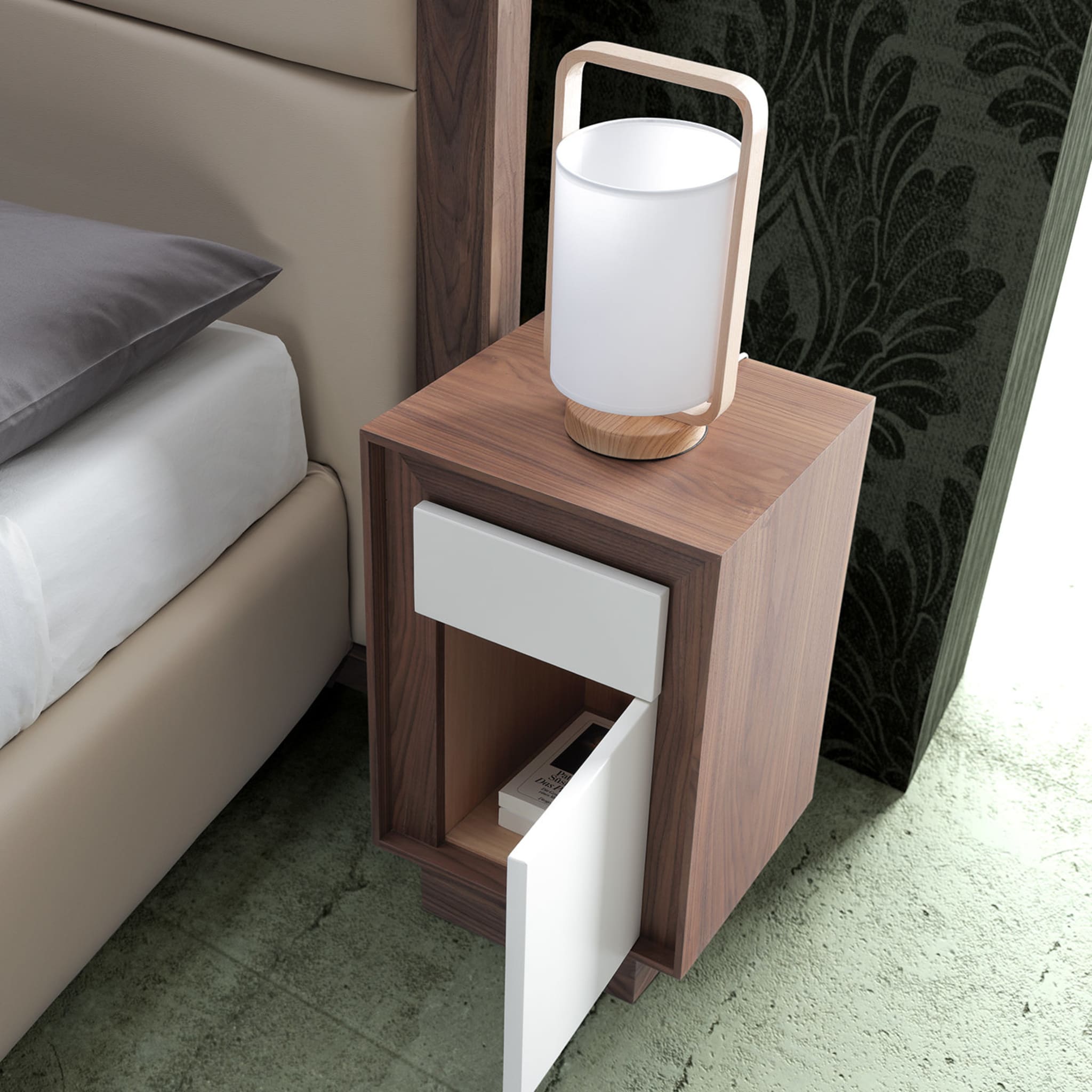 Evandro Wood Bedside Table - Alternative view 1