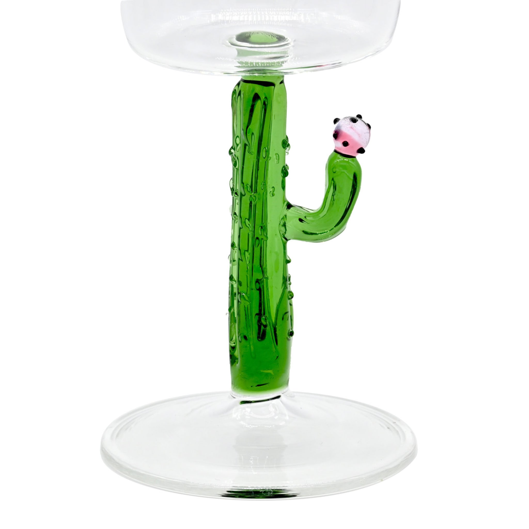 Cactus Mania Set of 4 Wine Glasses in Green - Alternative view 1
