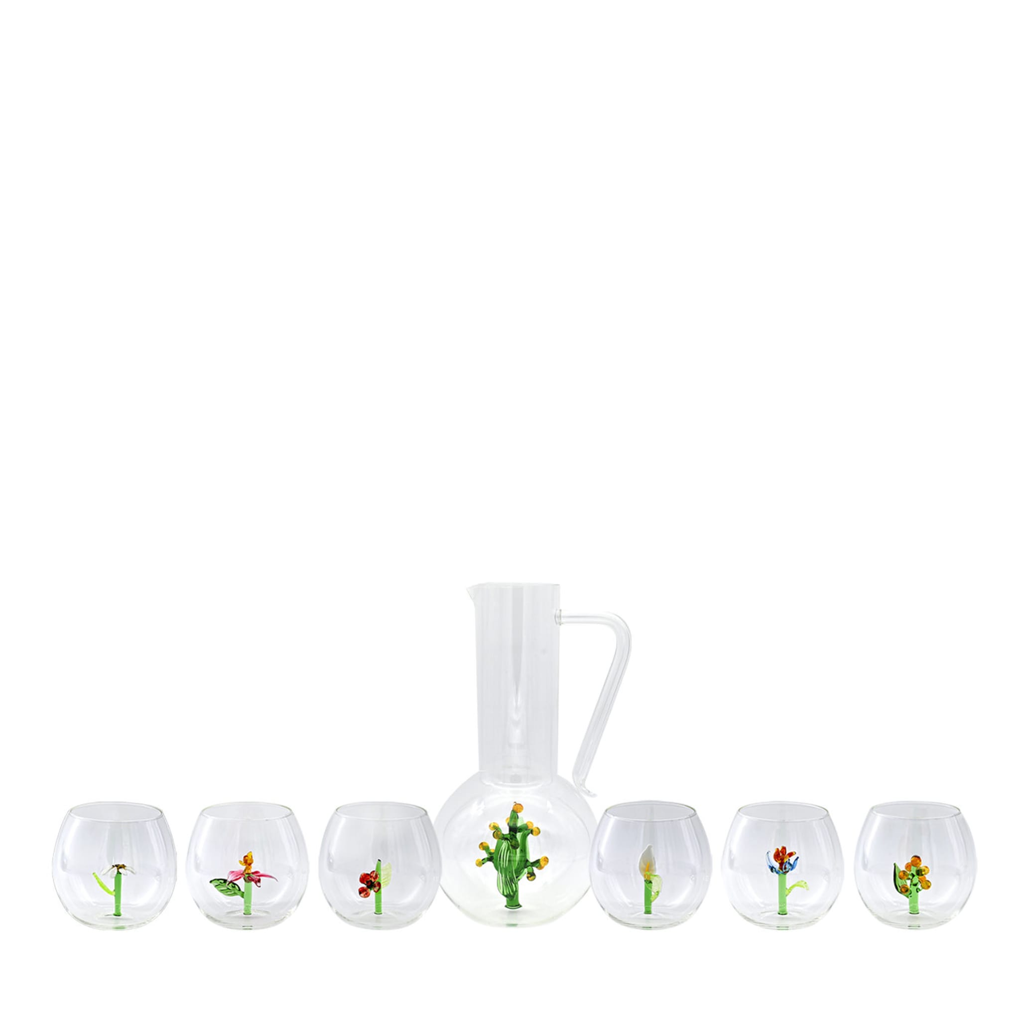 Flower Power Set of 6 Glasses and Jug - Main view