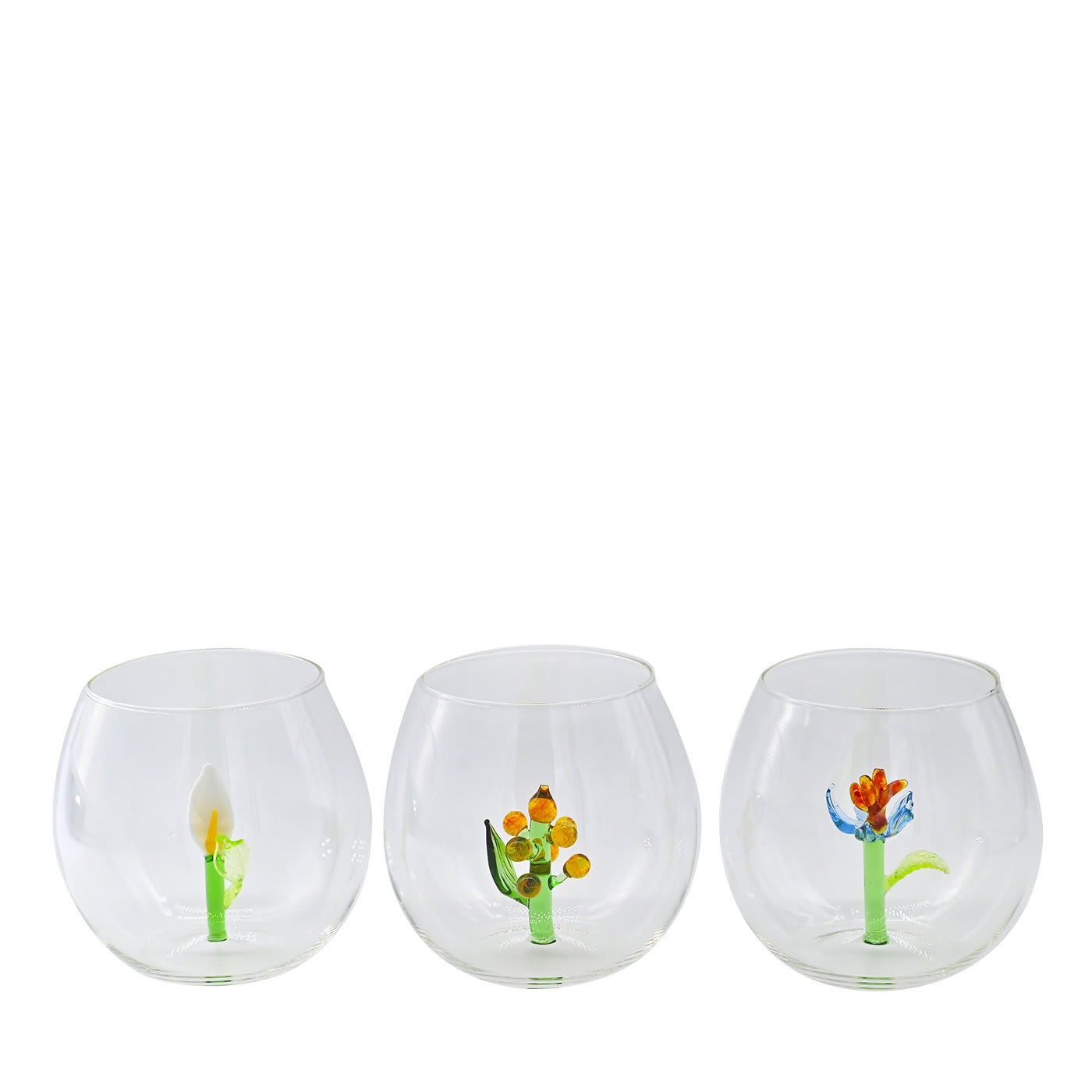 Flower Power Set of 6 Glasses - Casarialto