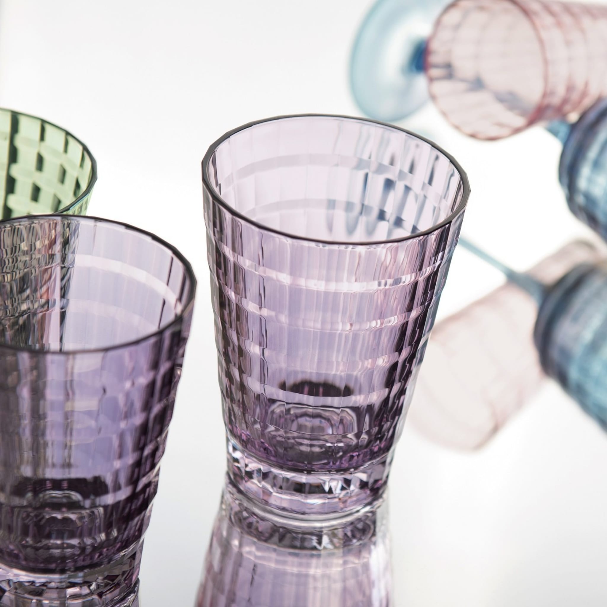 Tokyo Multicolor Set of 6 Drinking Glasses - Alternative view 1