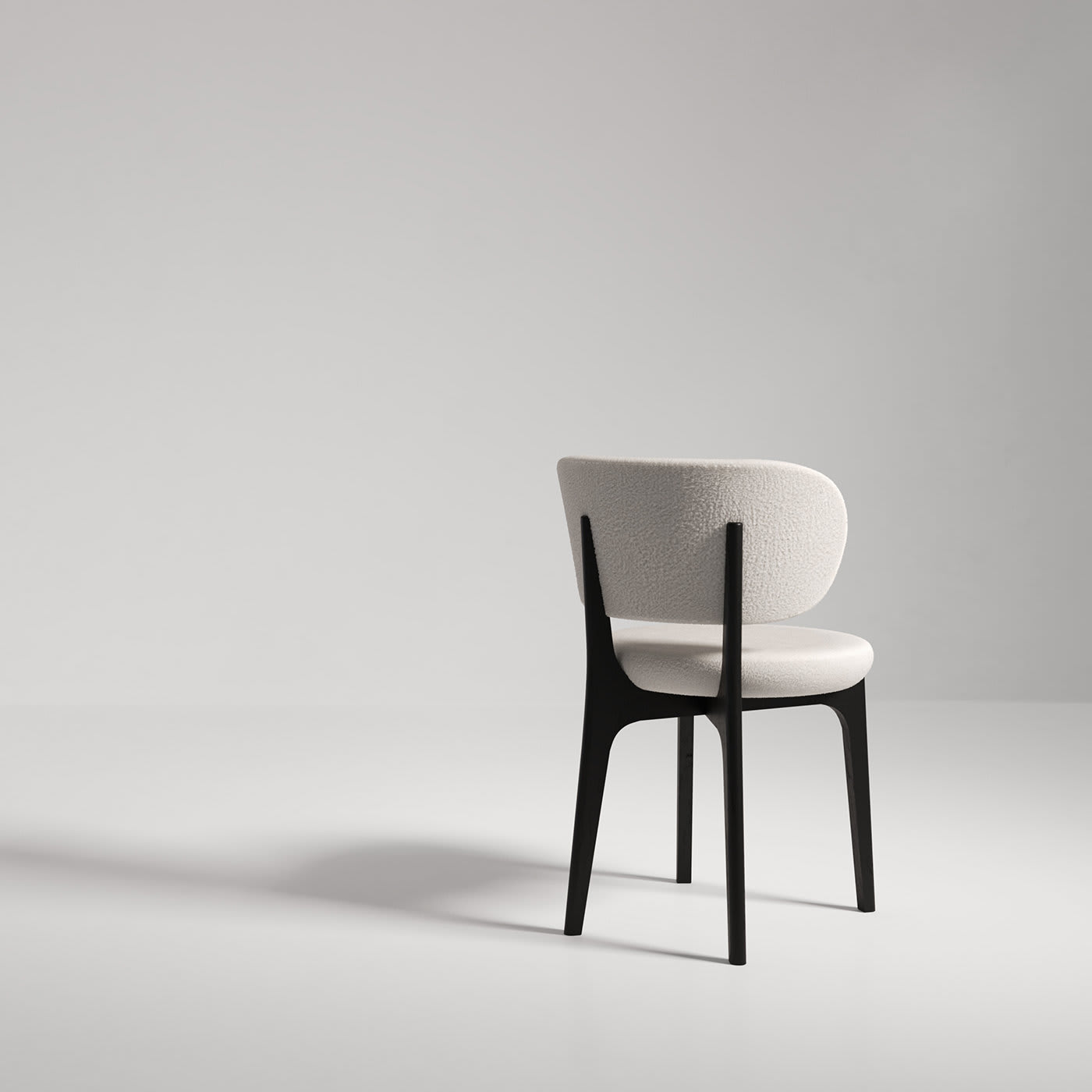 Richmond Black and White Dining Chair Secolo | Artemest