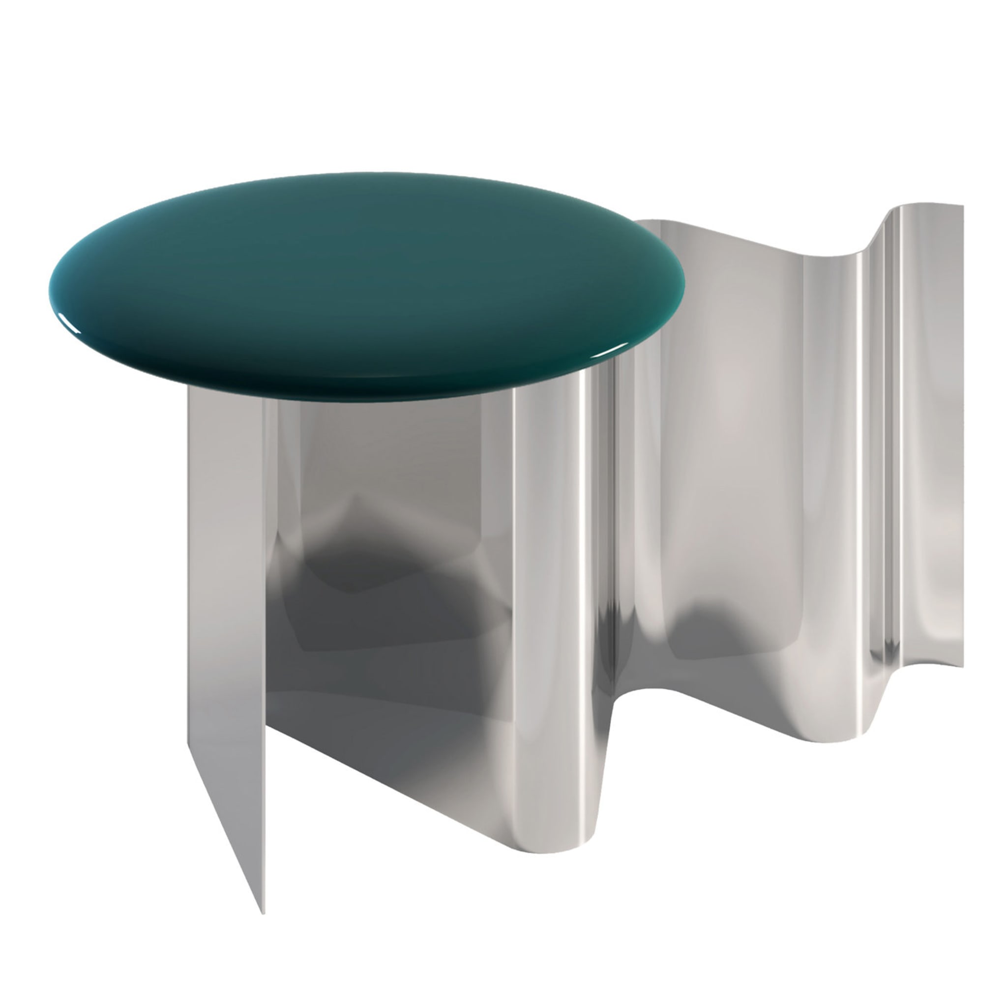 Sketch Green and White Side Table - Main view