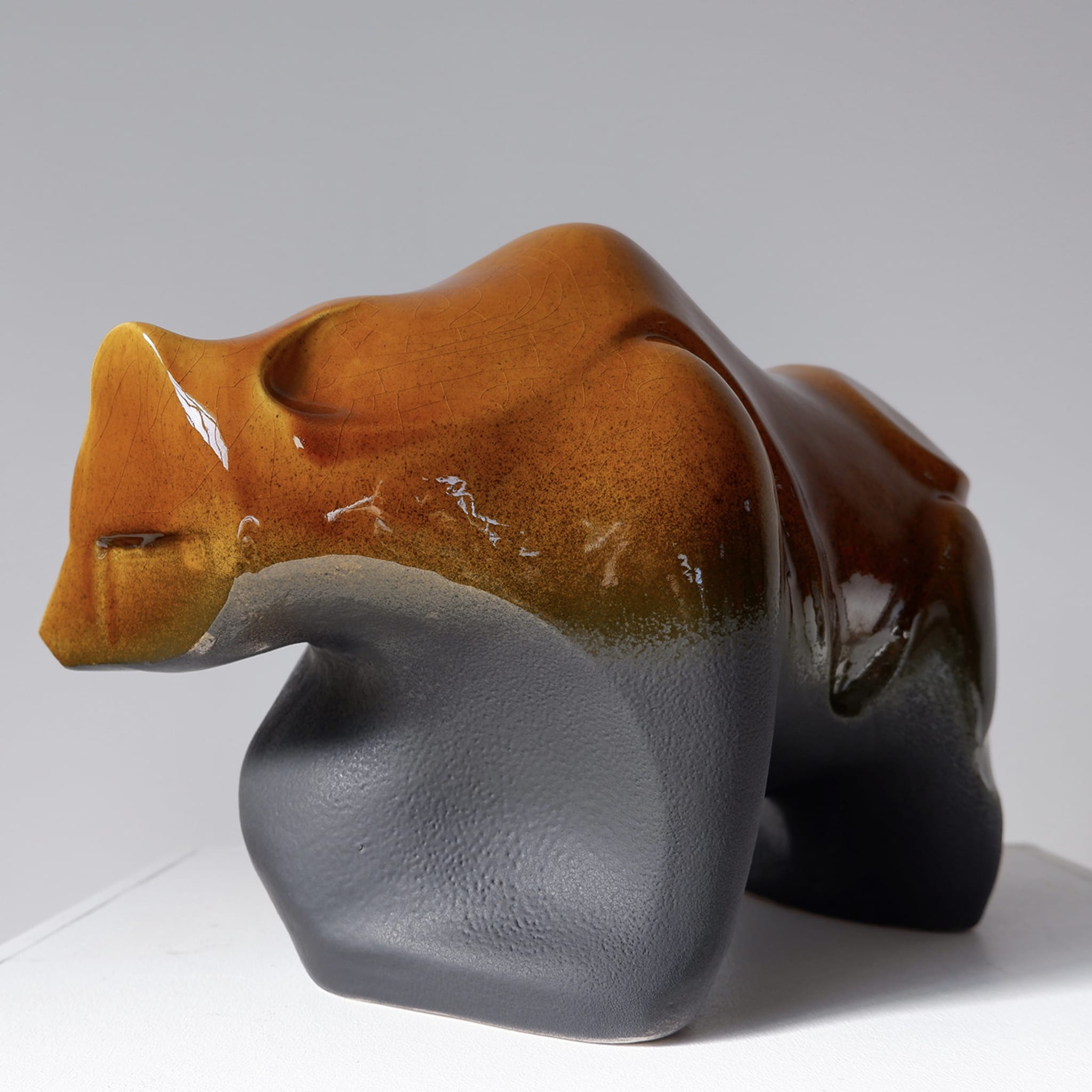 Escultura de oso en óxido - Vista alternativa 4