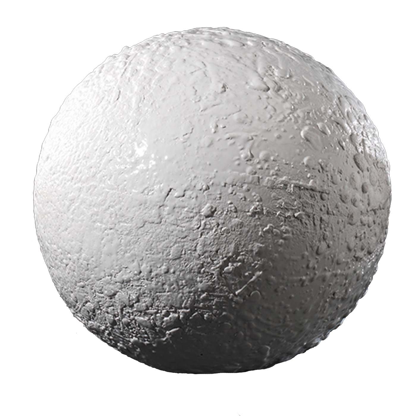 Large White B-Human 8.0 Decorative Clay Sphere - Me Katerina