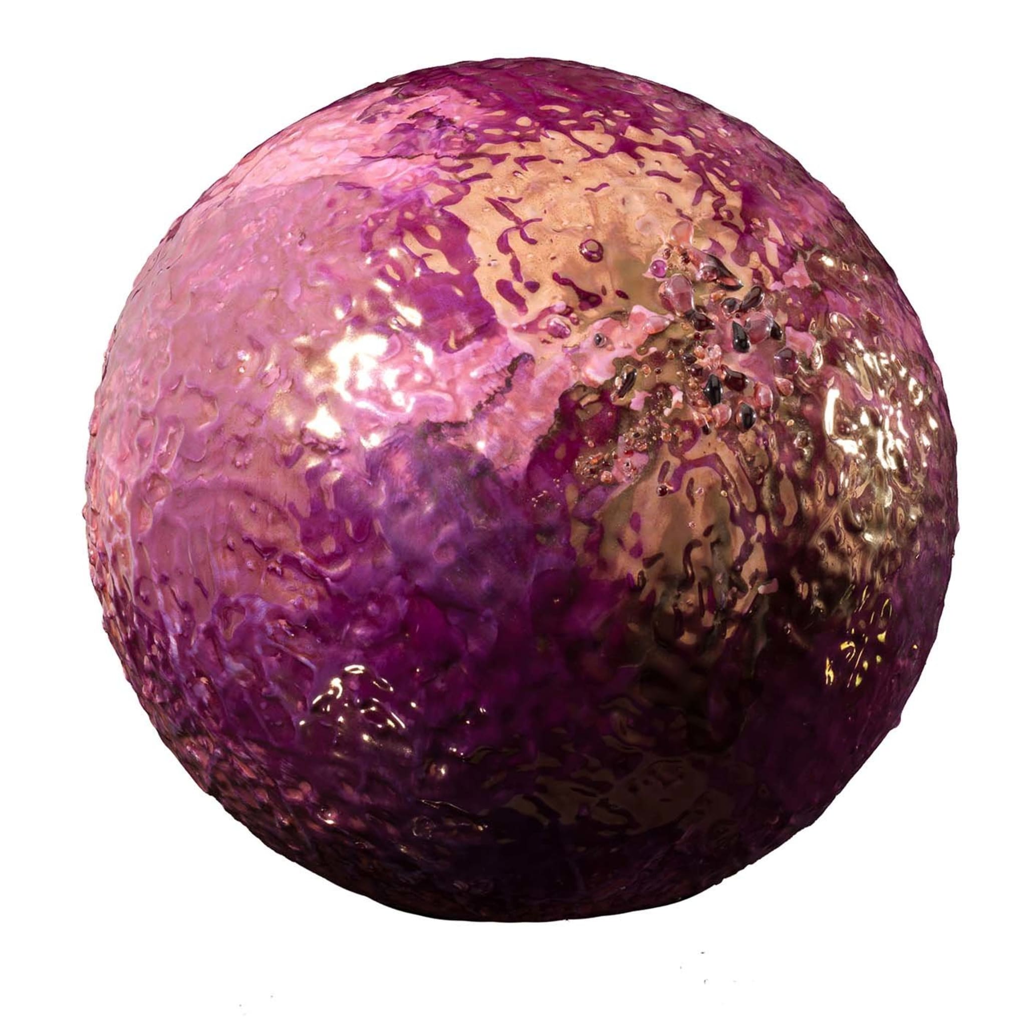 Esfera de arcilla decorativa B-Human 4.0 rosa y roja  - Vista principal