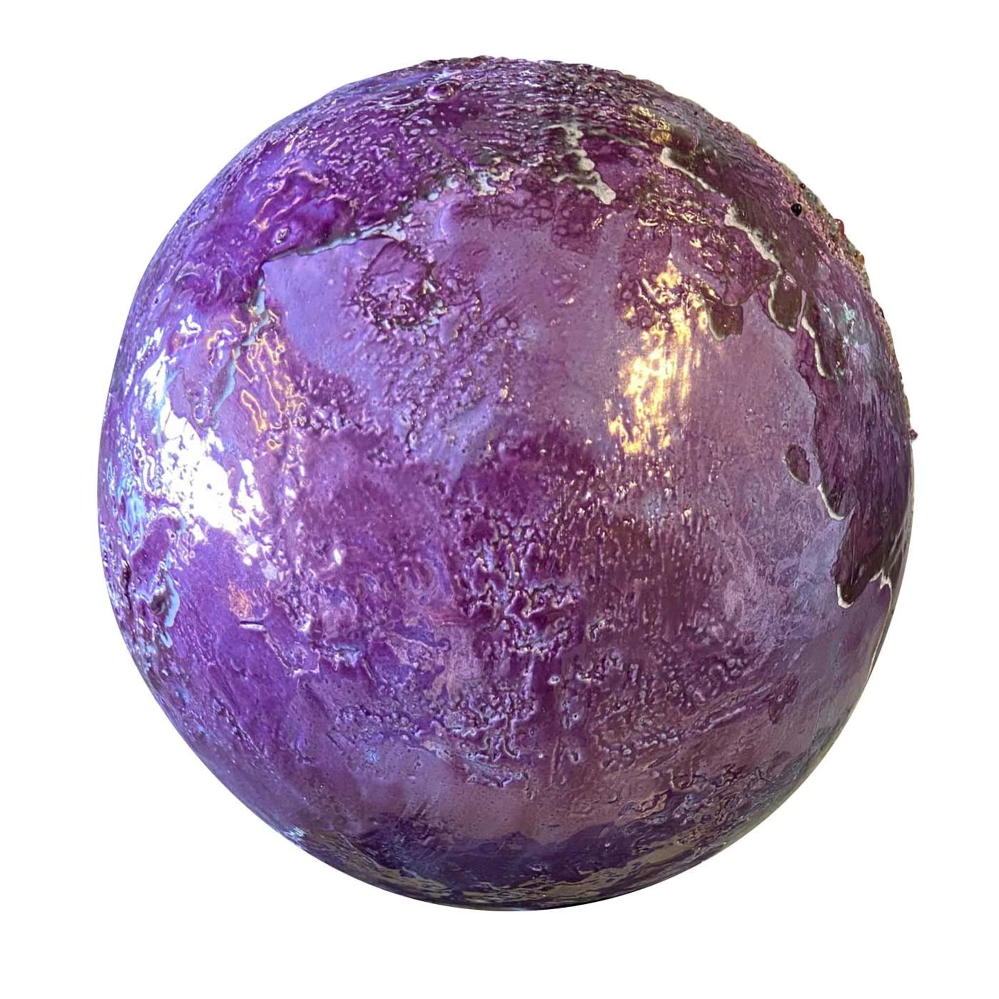 Collectible Purple Decorative Clay Sphere  - Main view