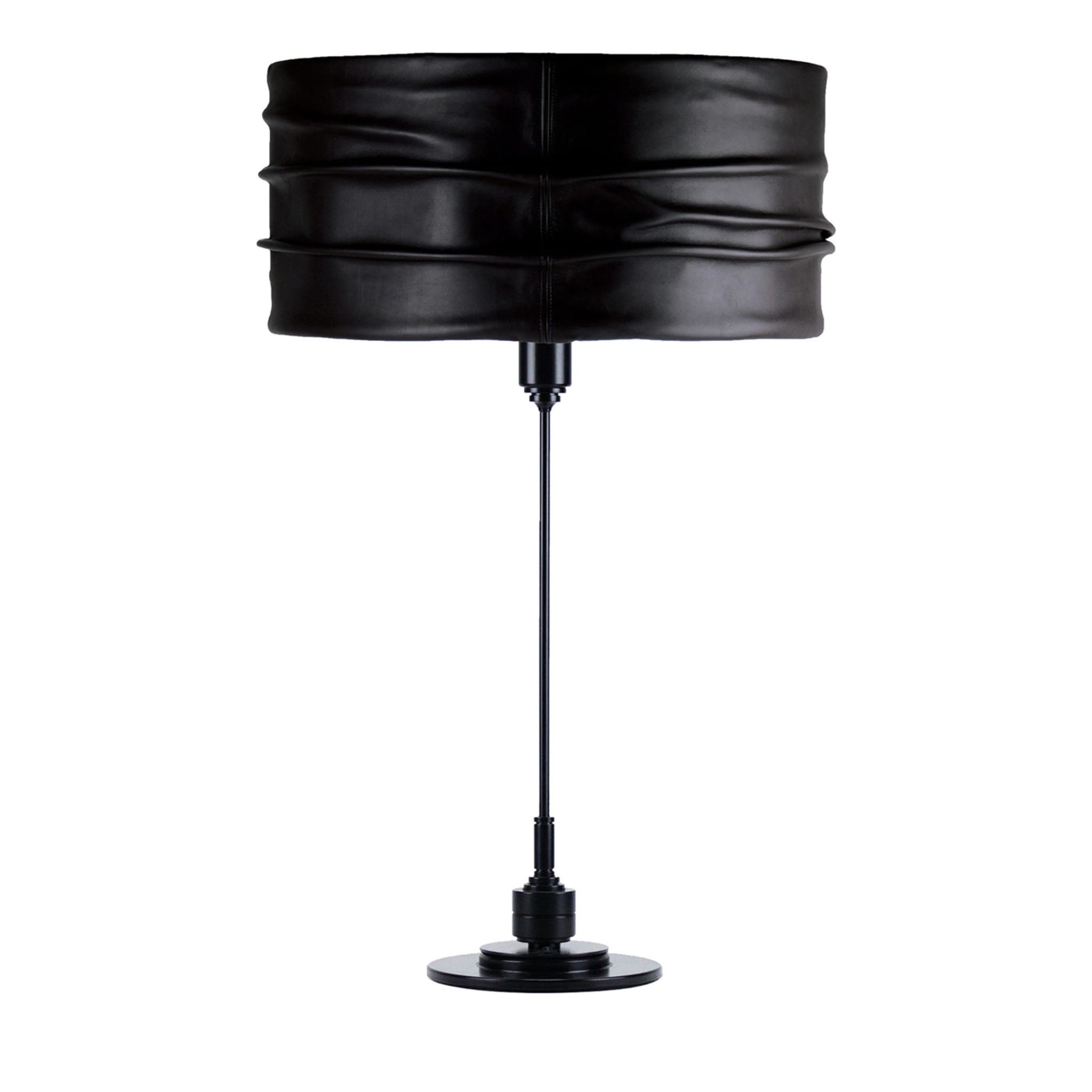 Semele lampe de table en cuir noir #2 - Vue principale