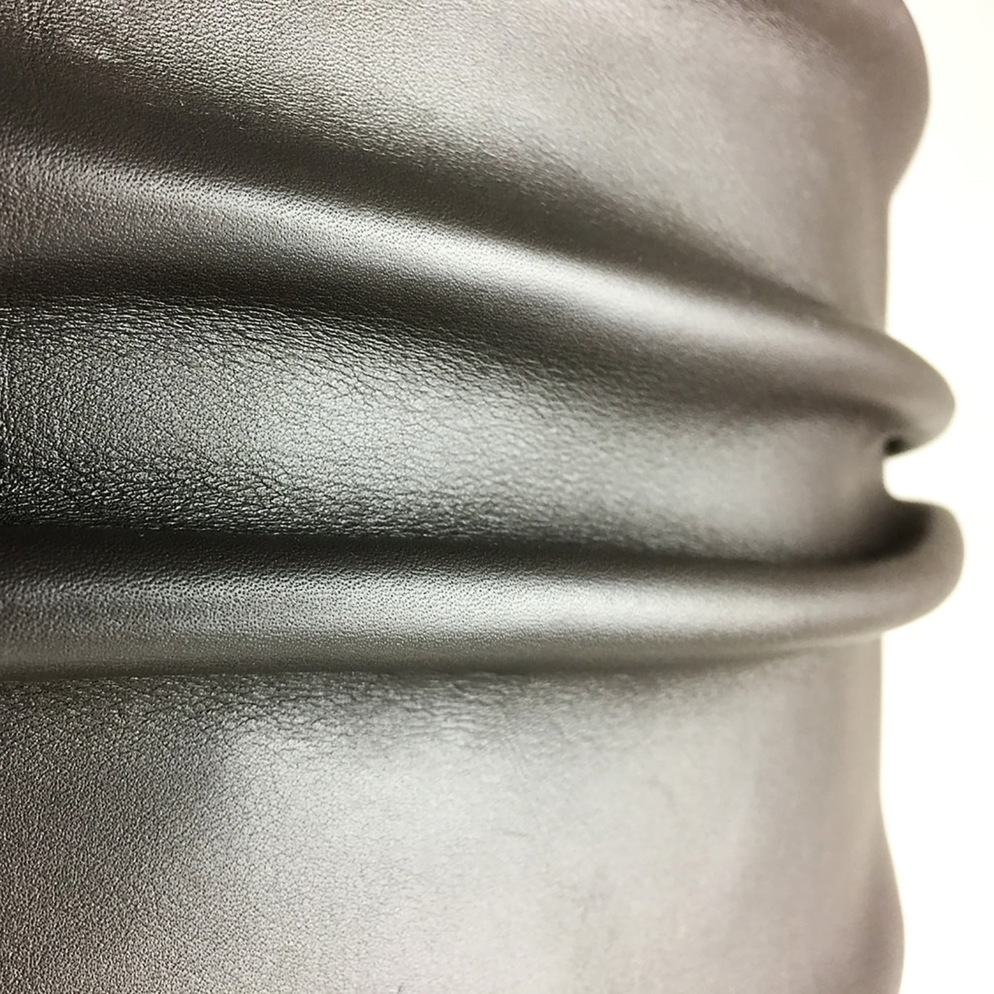 Semele Gray Leather Table Lamp - Alternative view 2
