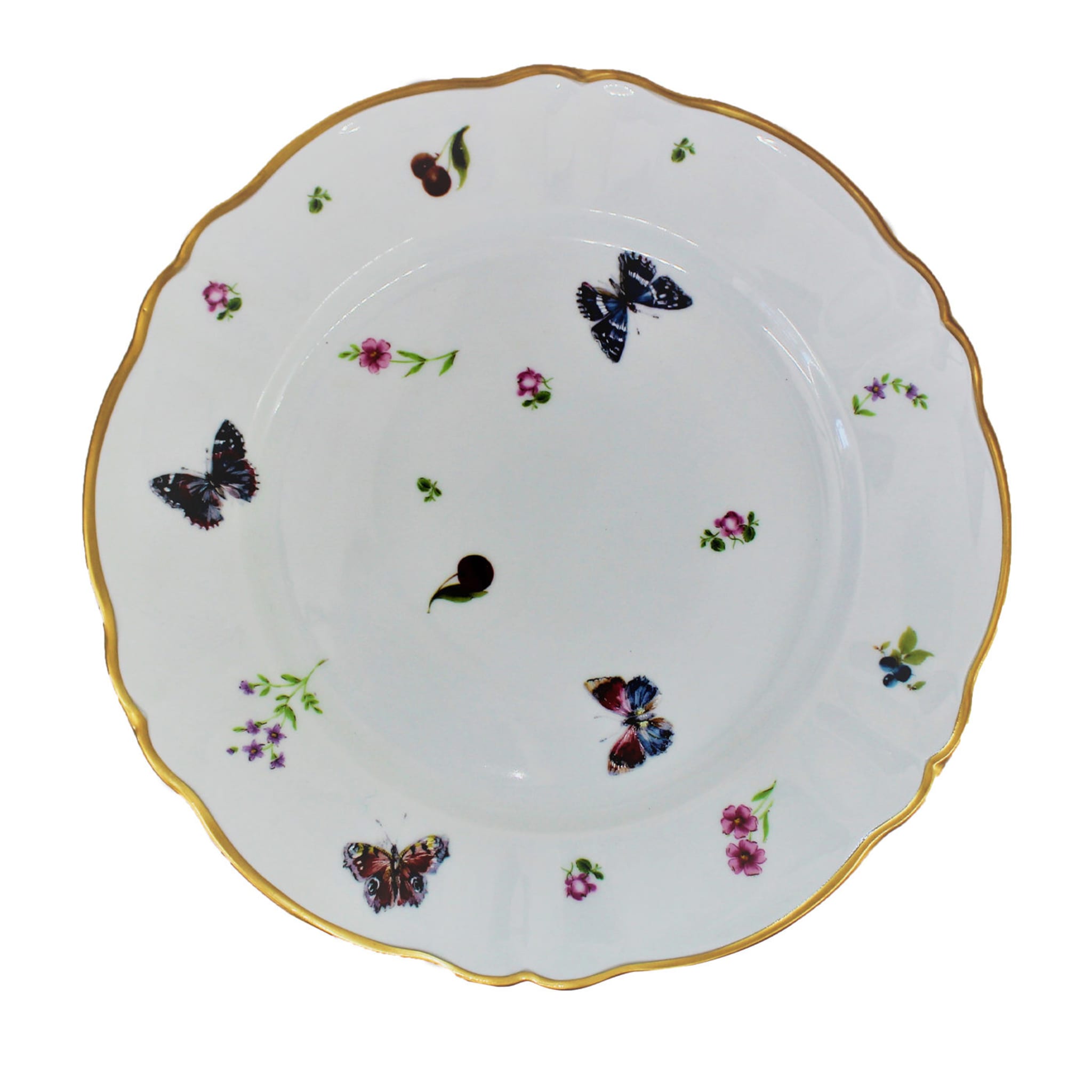 Lot de 2 assiettes à dîner "Papillons" 32.5 cm - Vue principale