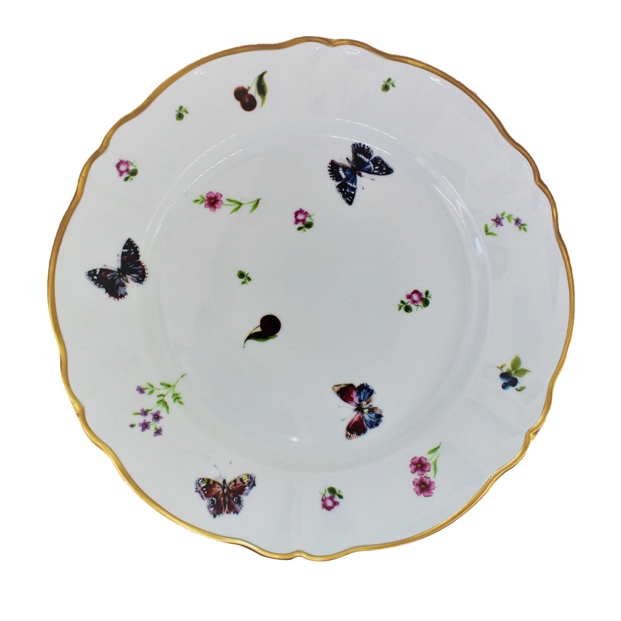 Lot de 2 assiettes à dîner "Papillons" 26.5 cm - Vue principale