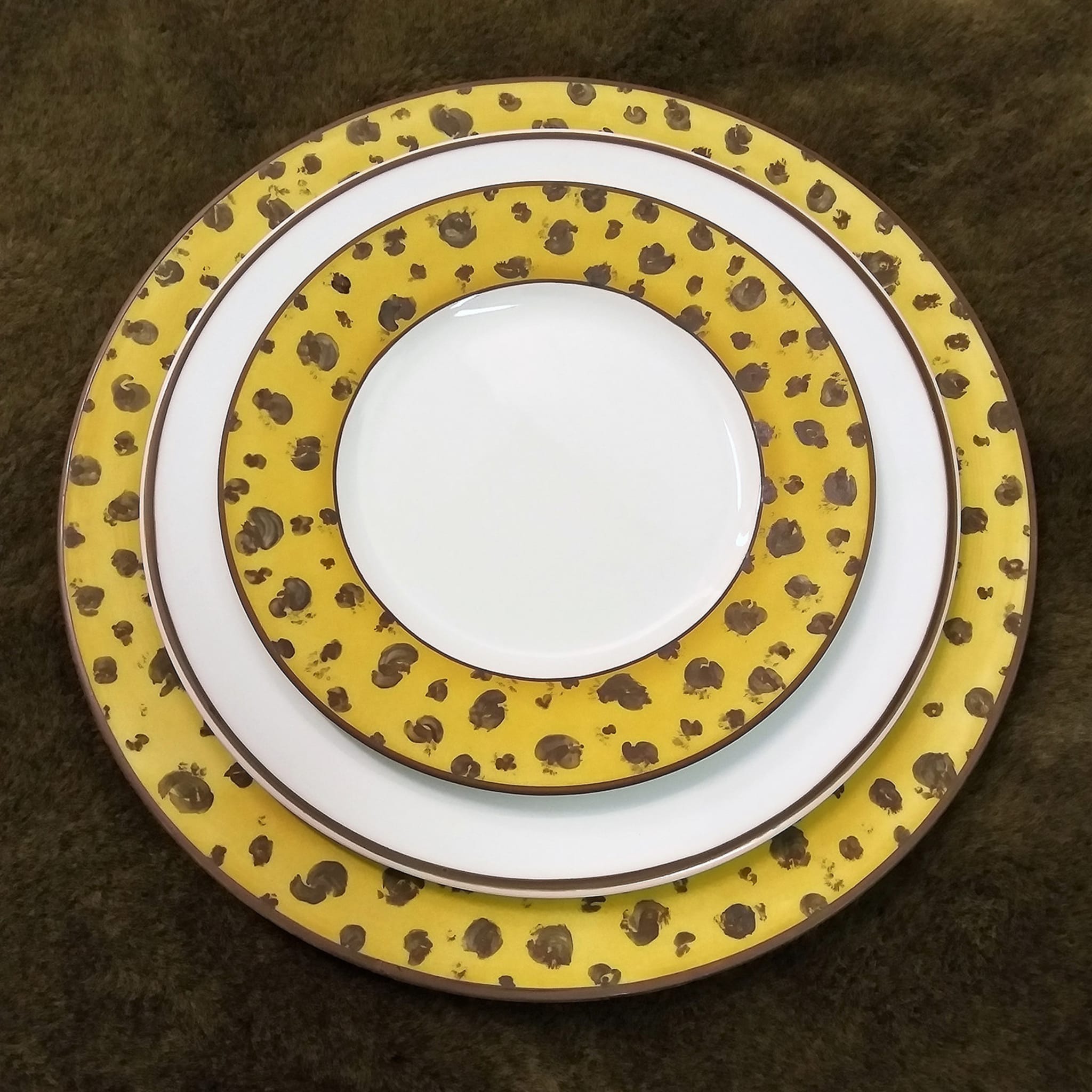 Set of 2 Jungle Dinner Plates 35.5 cm - Alternative view 1