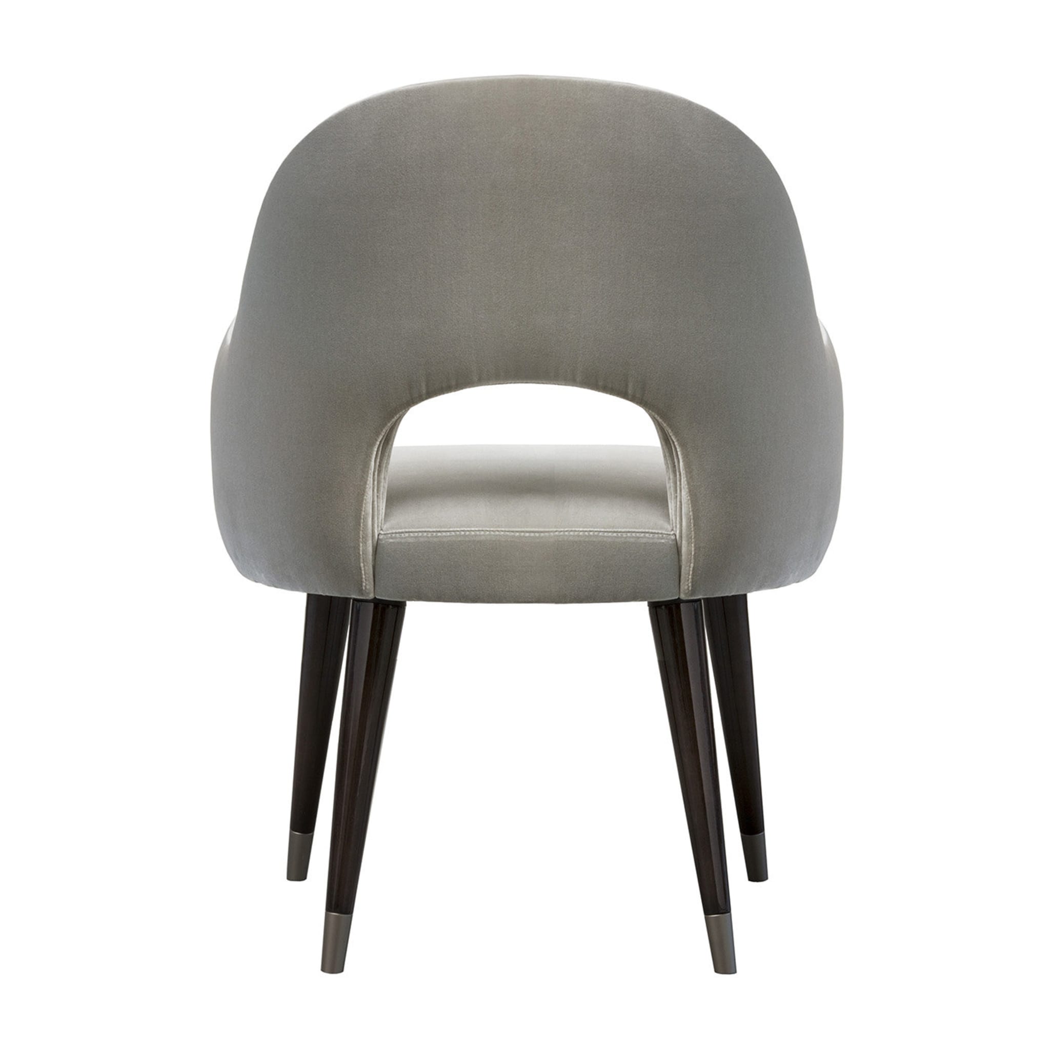 Eva Grey Wood Upholstered Fabric Armchair - Alternative view 2
