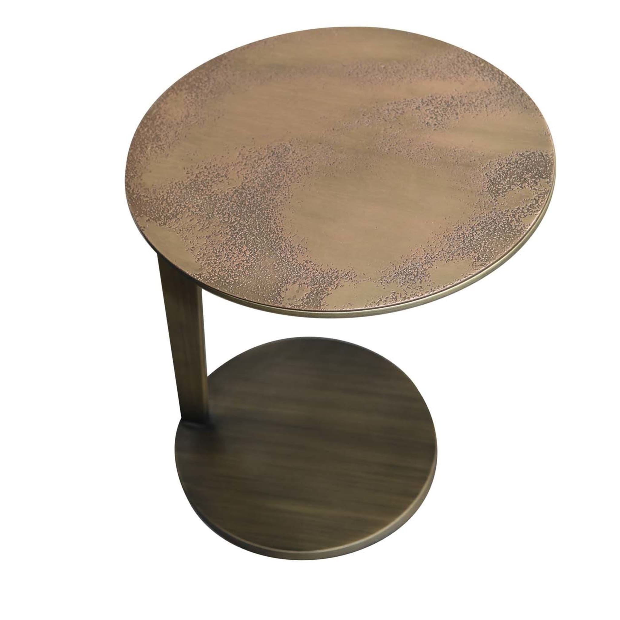 Tino8 Tisch aus korrodierter Bronze - Hauptansicht