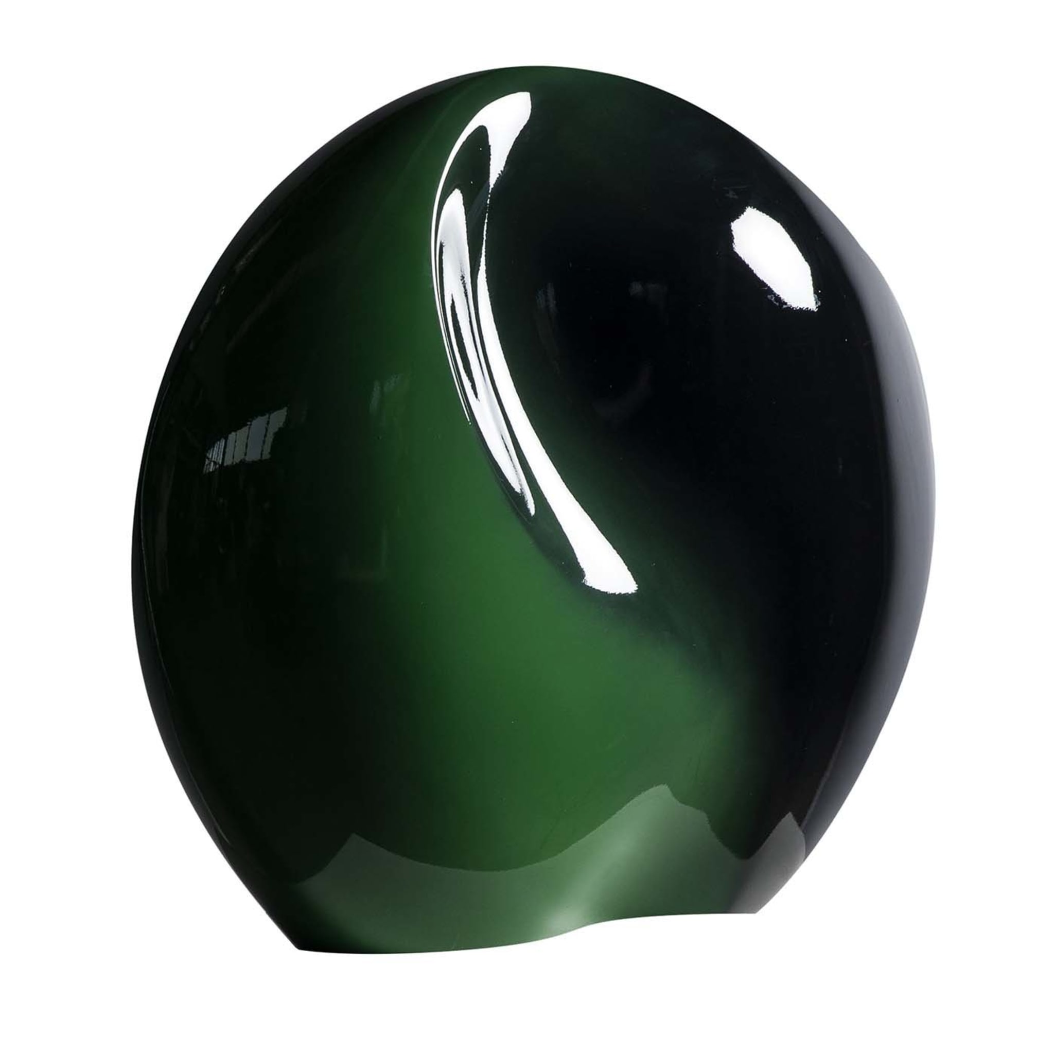 Jarrón escultura Seme negro y verde - Vista principal