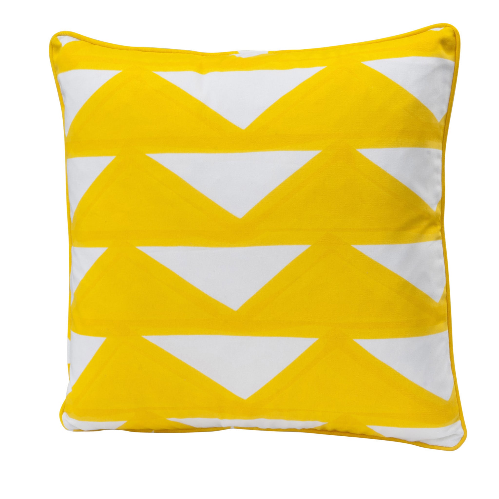 Triangoli Yellow Cushion - Main view