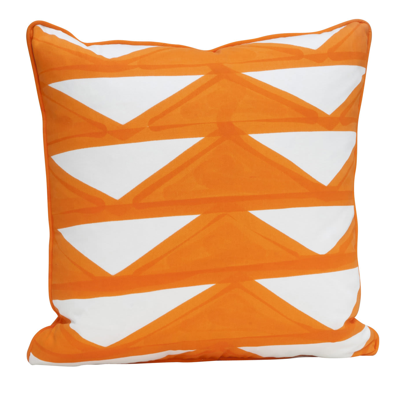 Triangoli Orange Cushion - Livio De Simone