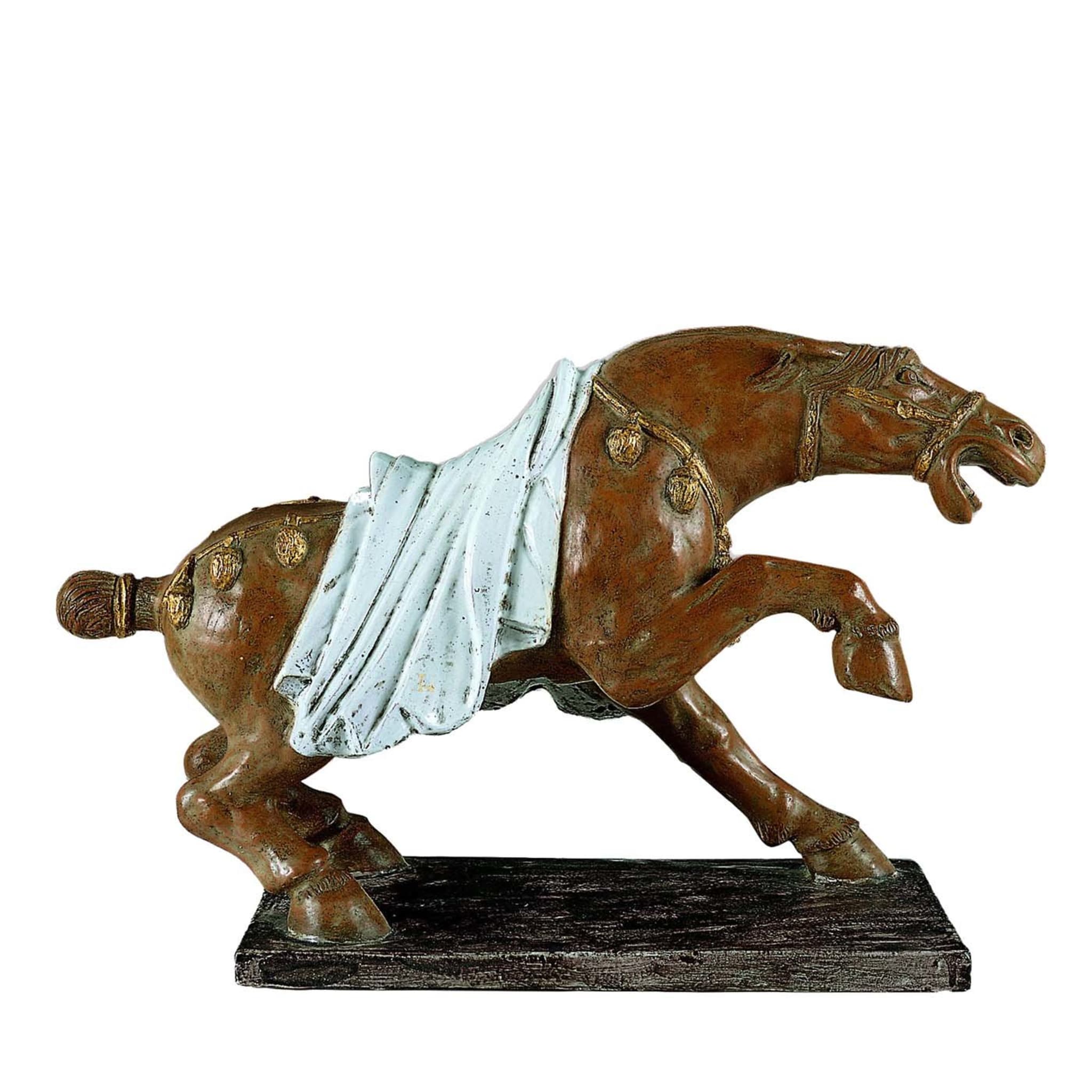 Statua di cavallo di grandi dimensioni in stile Dinastia Ming - Vista principale