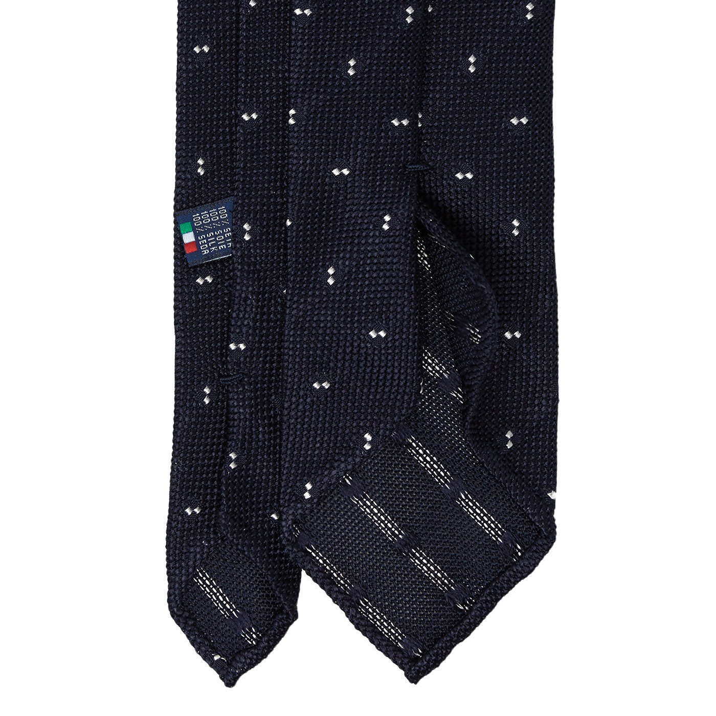 Silk Navy Blue Suspenders and Grenadine Tie Set - Serà Fine Silk